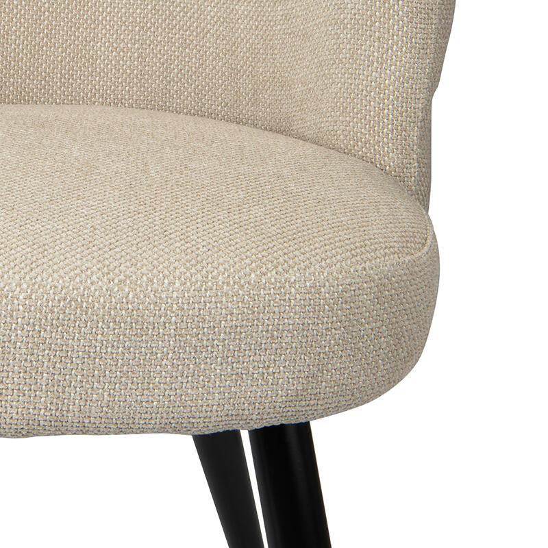 CLOUD Chair Light Beige with Black Base