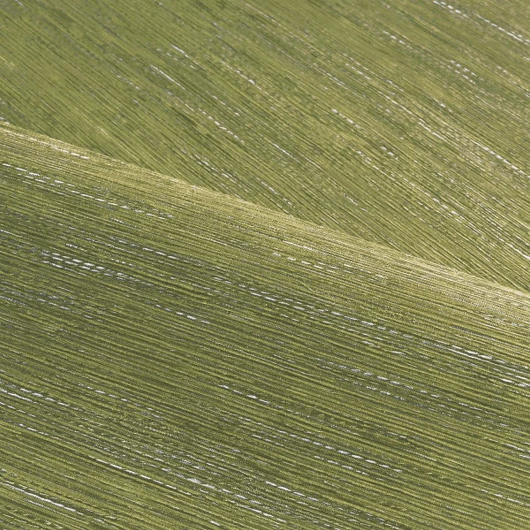 Strukturierte Tapete, die Jacquardstoff imitiert - TATAMI - MATCHA Teeblattgrün