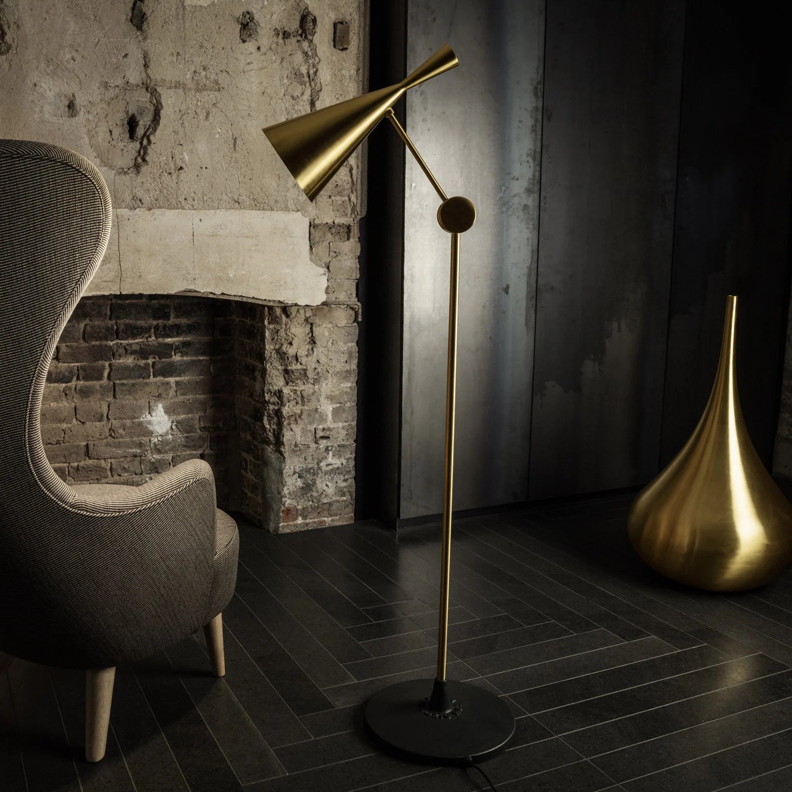 Stehlampe BEAT gold