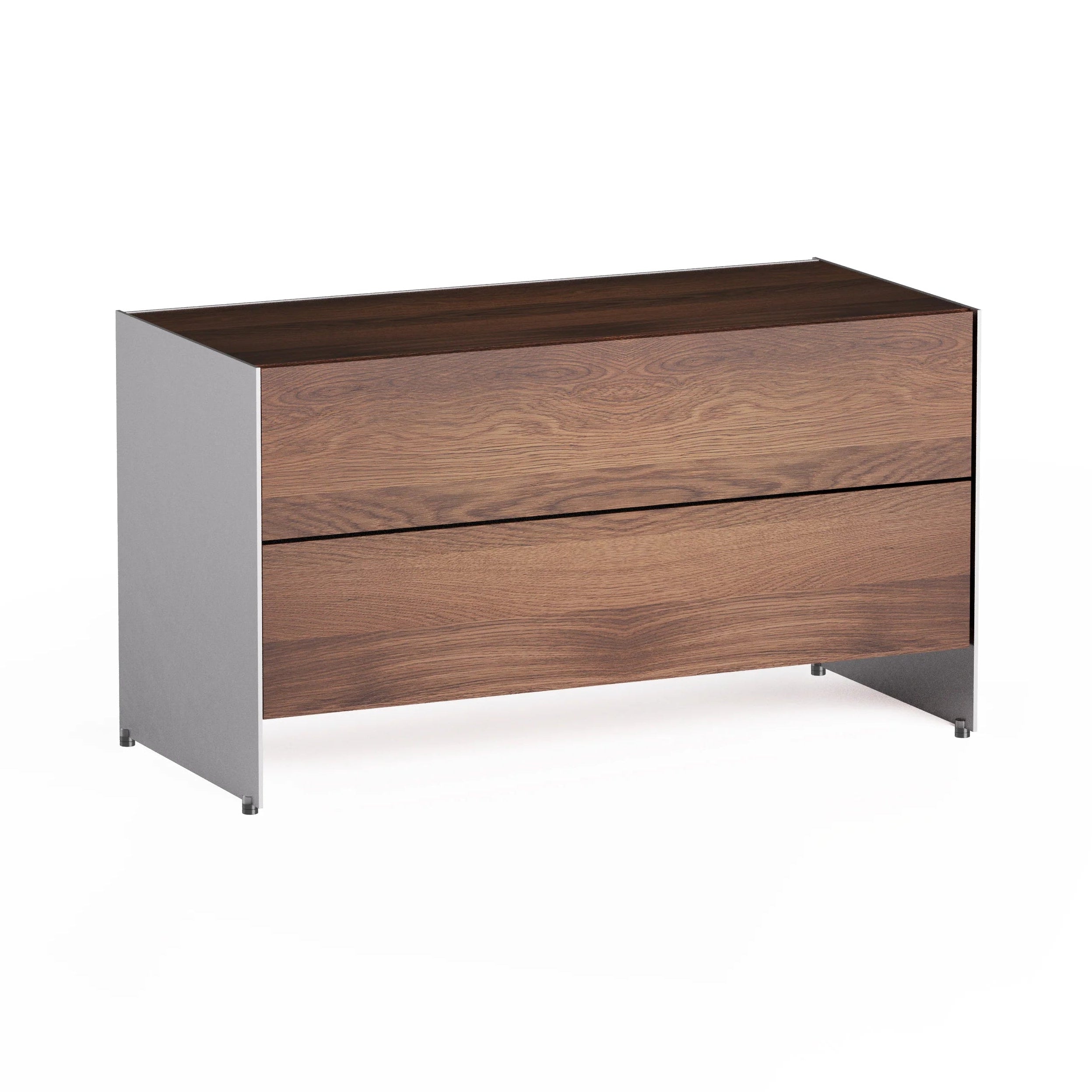ALOOX 90 Cabinet Dark Oak Wood with Aluminum Finish