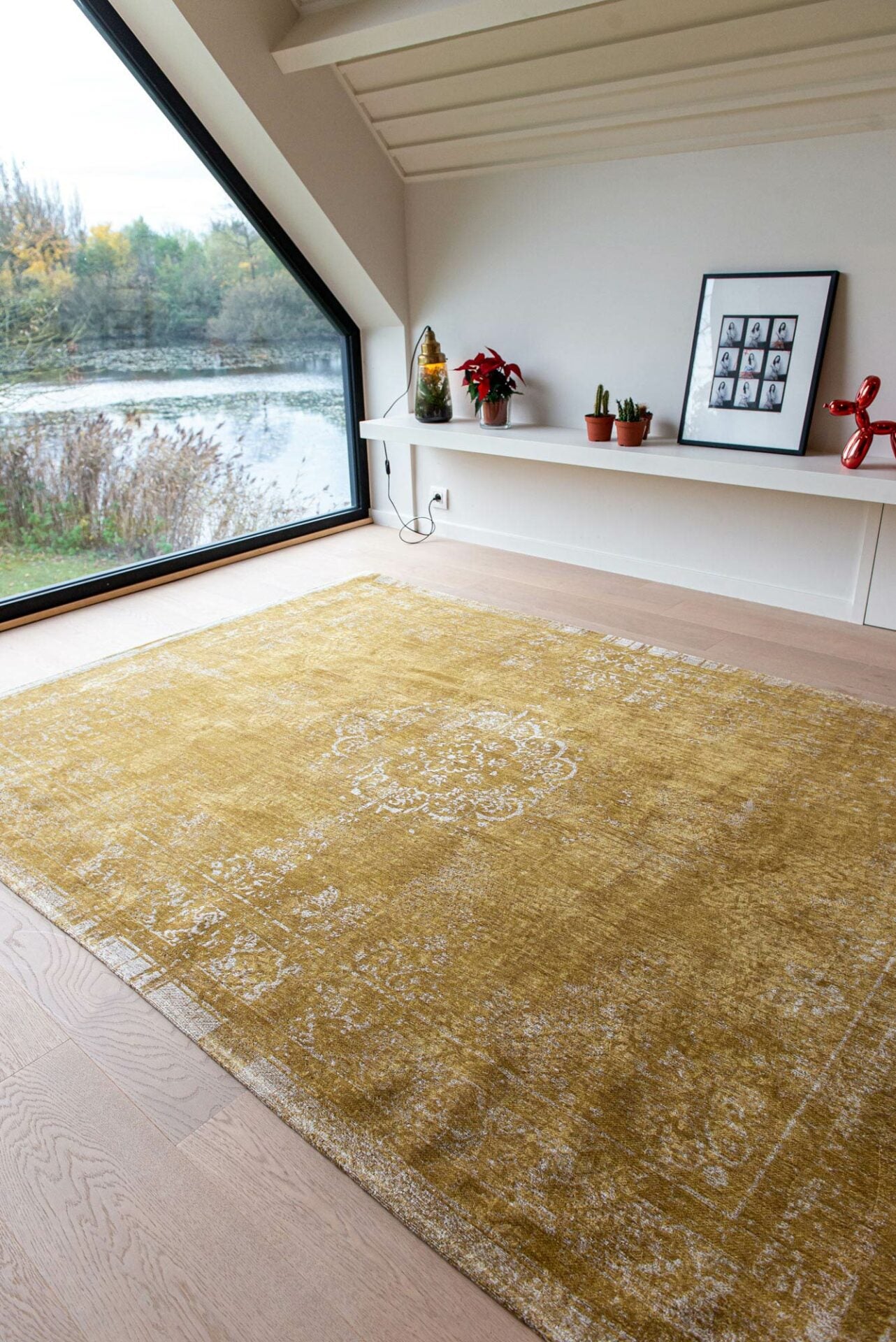 Medallon Spring Moos Teppich gelb