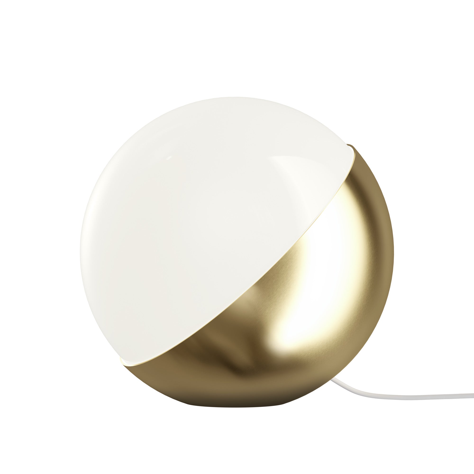 VL STUDIO lamp white with brass base