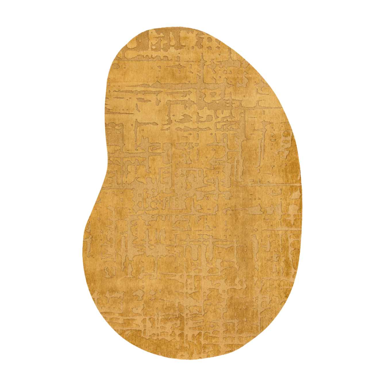 Ovaler Teppich BAOBAB MADAGASKAR gelb