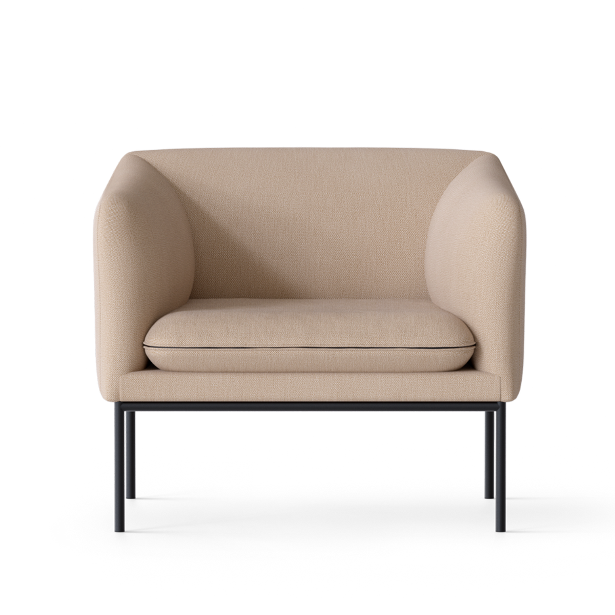 Fotel TURN beżowy wełna – ferm LIVING