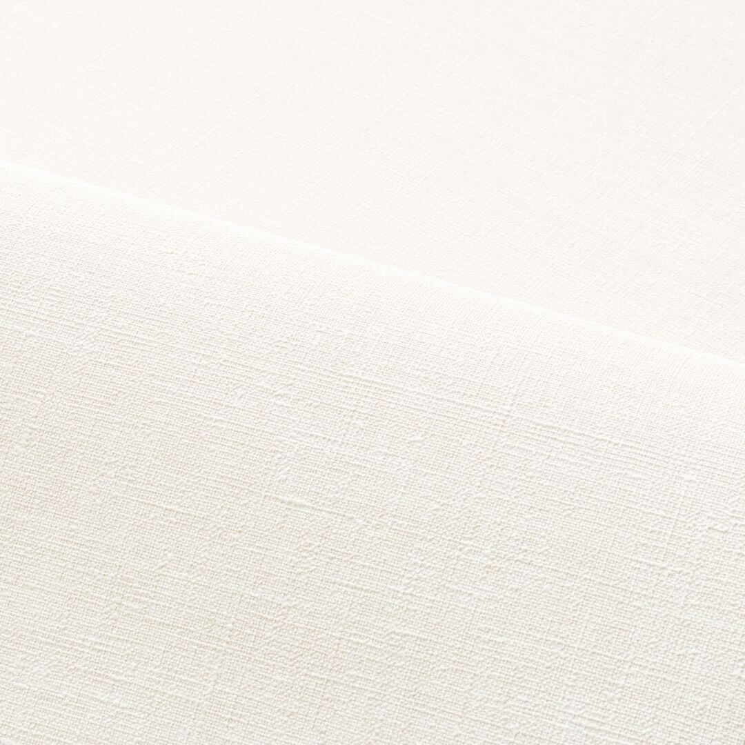 Structural wallpaper resembling linen canvas SHINOK - BLANC PETALE broken white