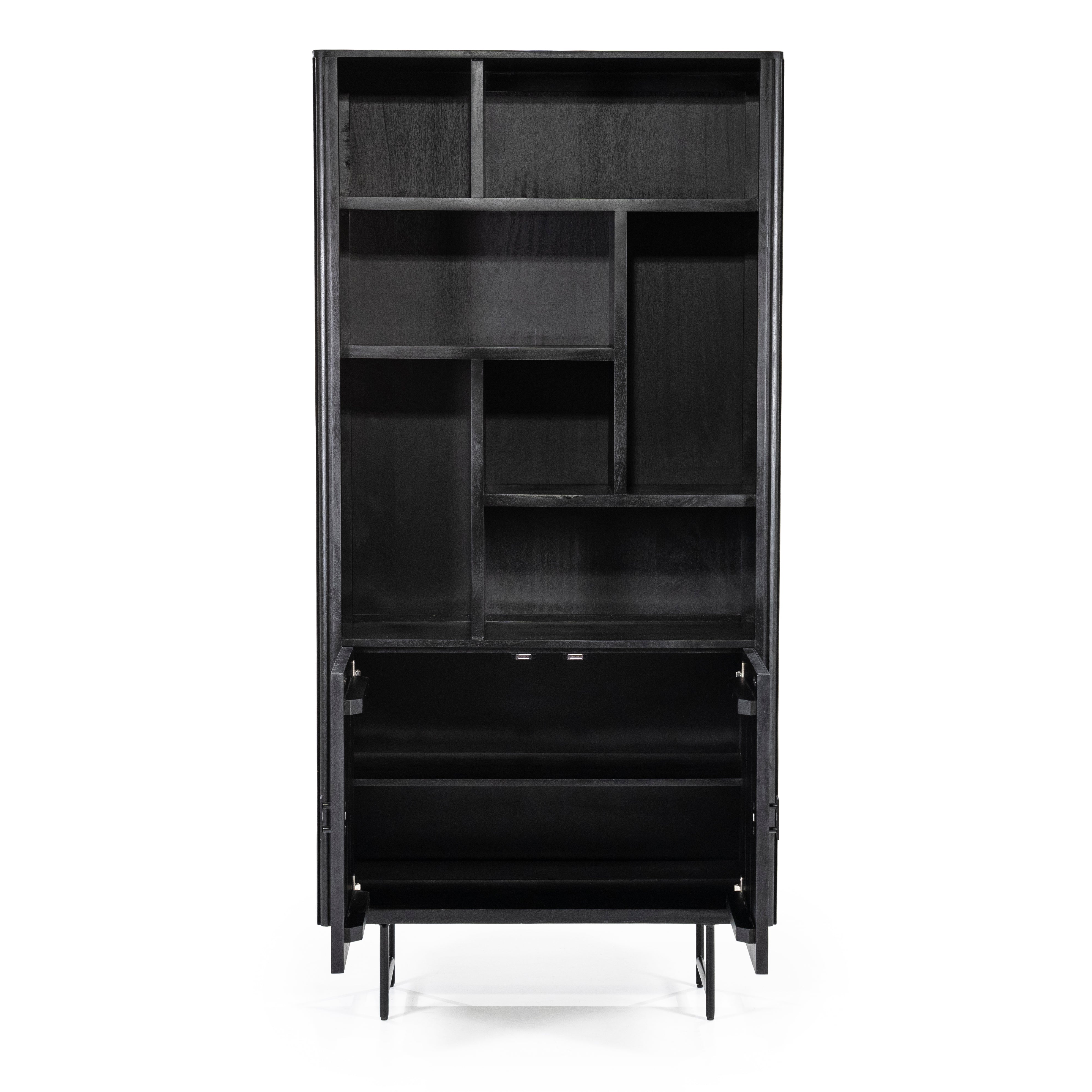 REMI Shelf black mango wood