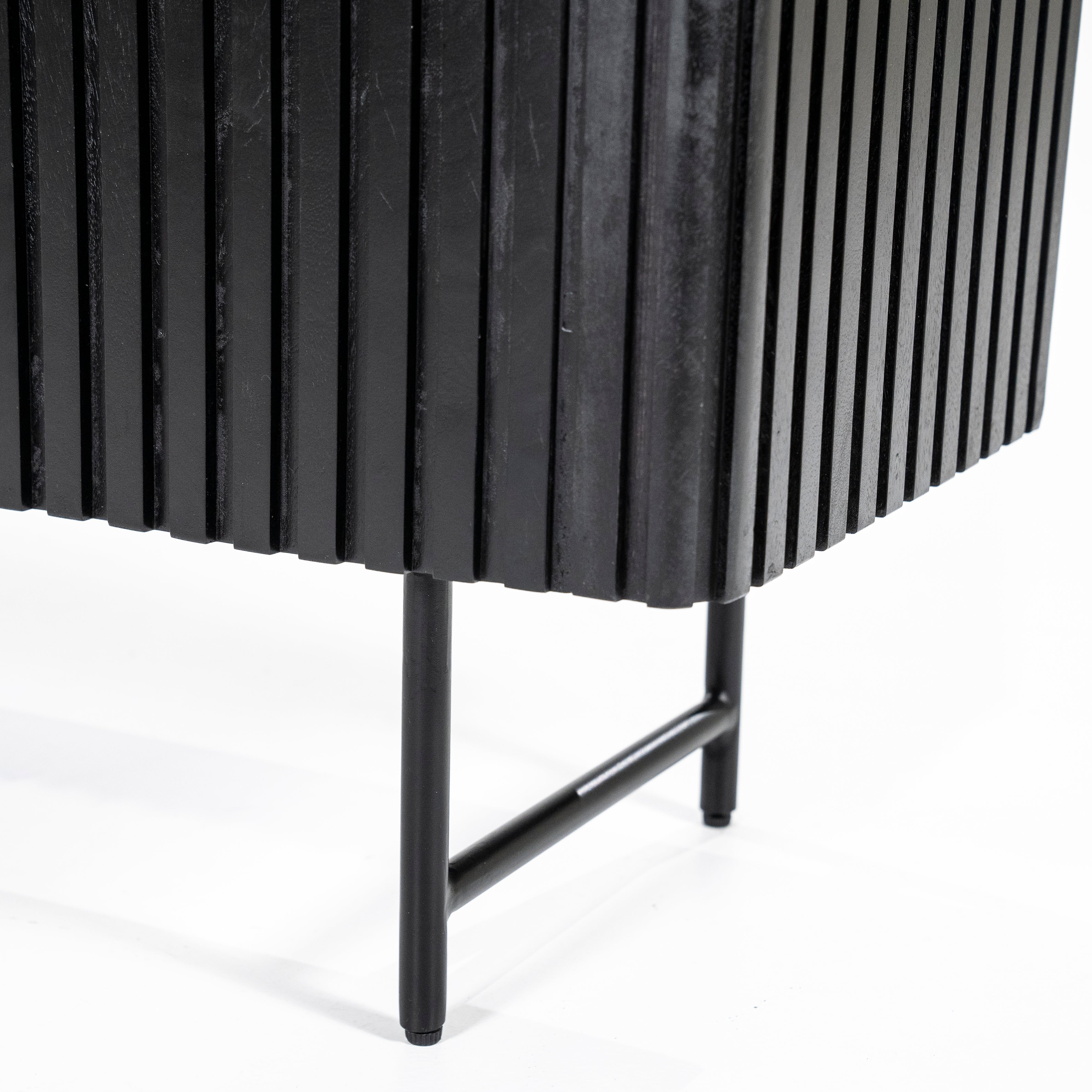 REMI Shelf black mango wood