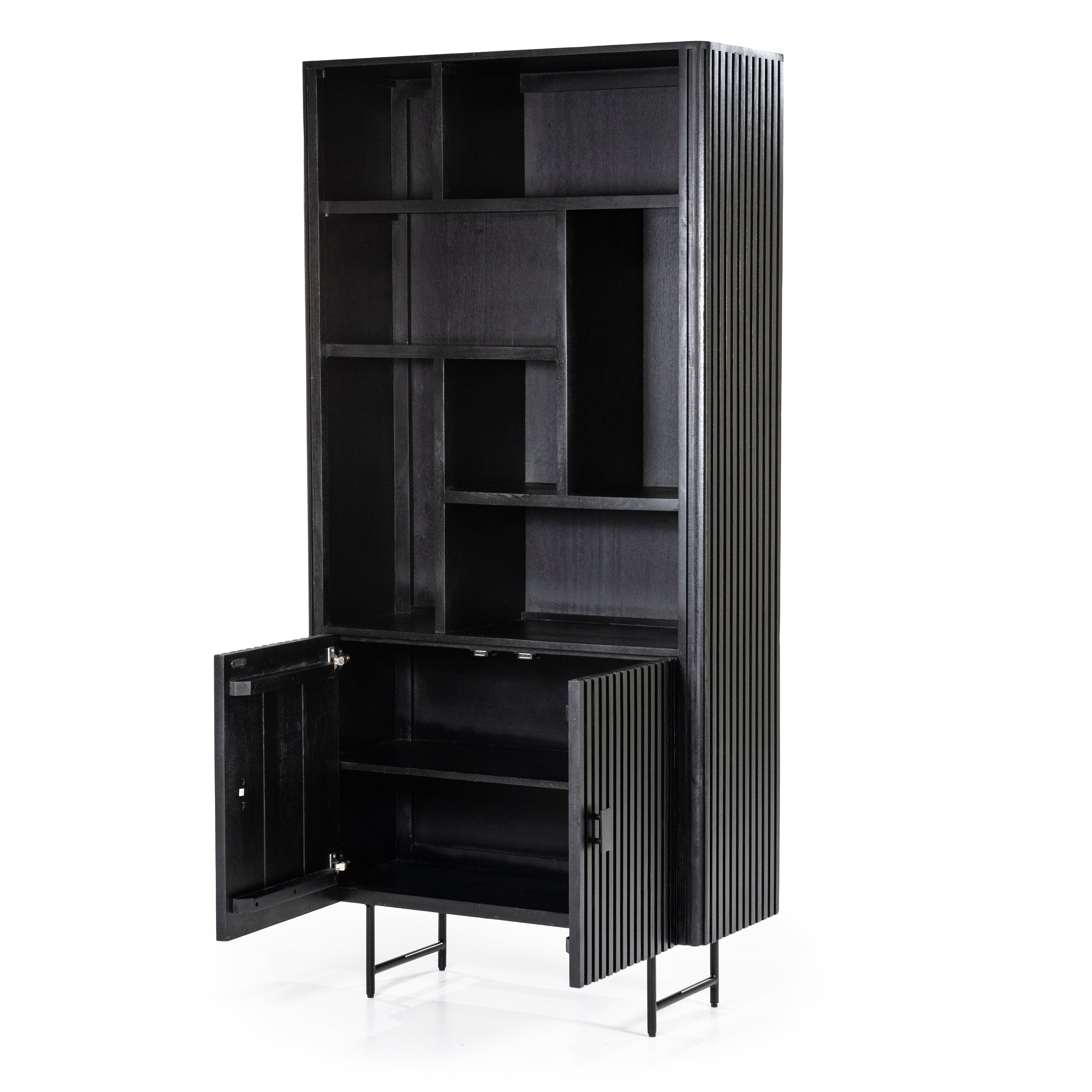 REMI Shelf black mango wood