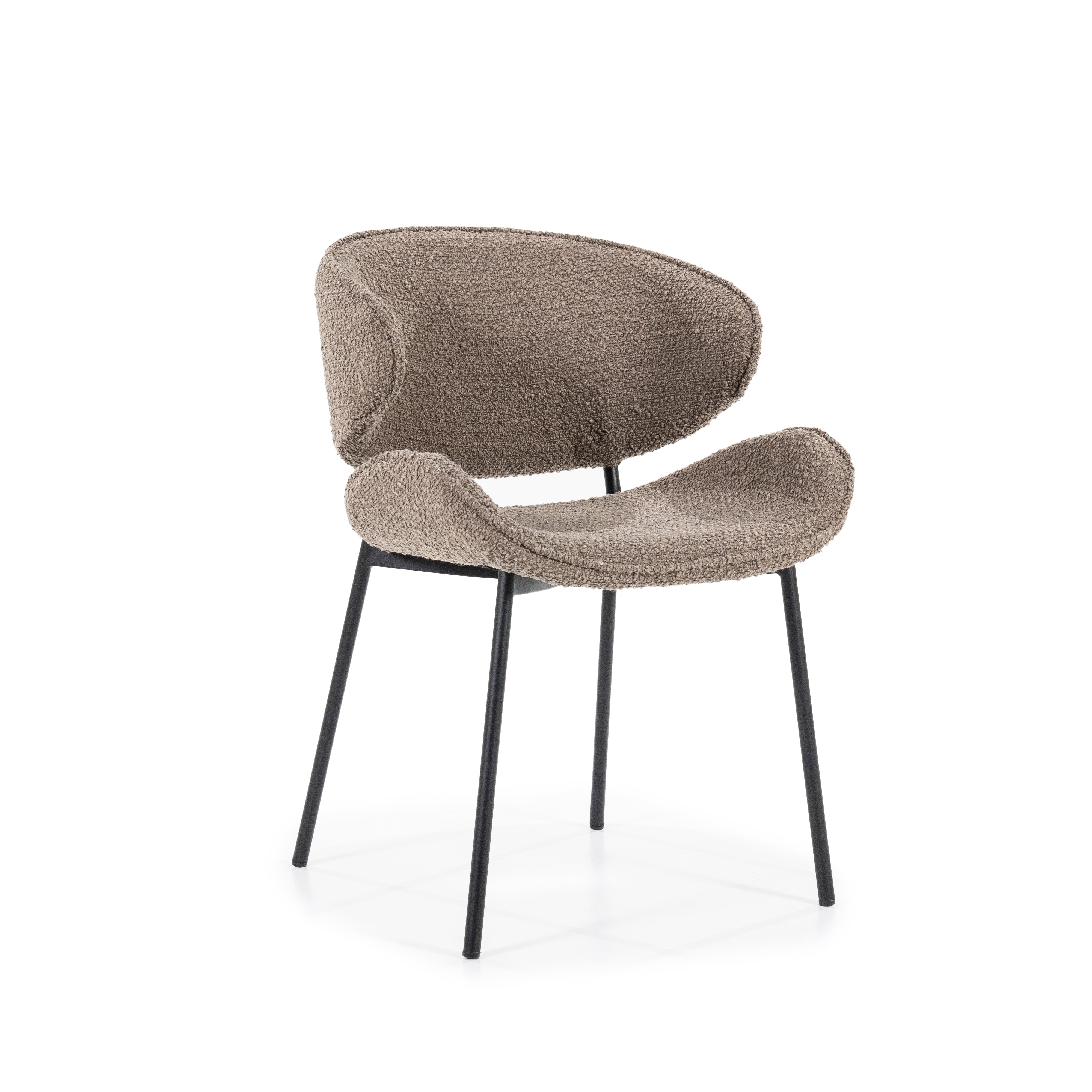TESS Chair brown with black base