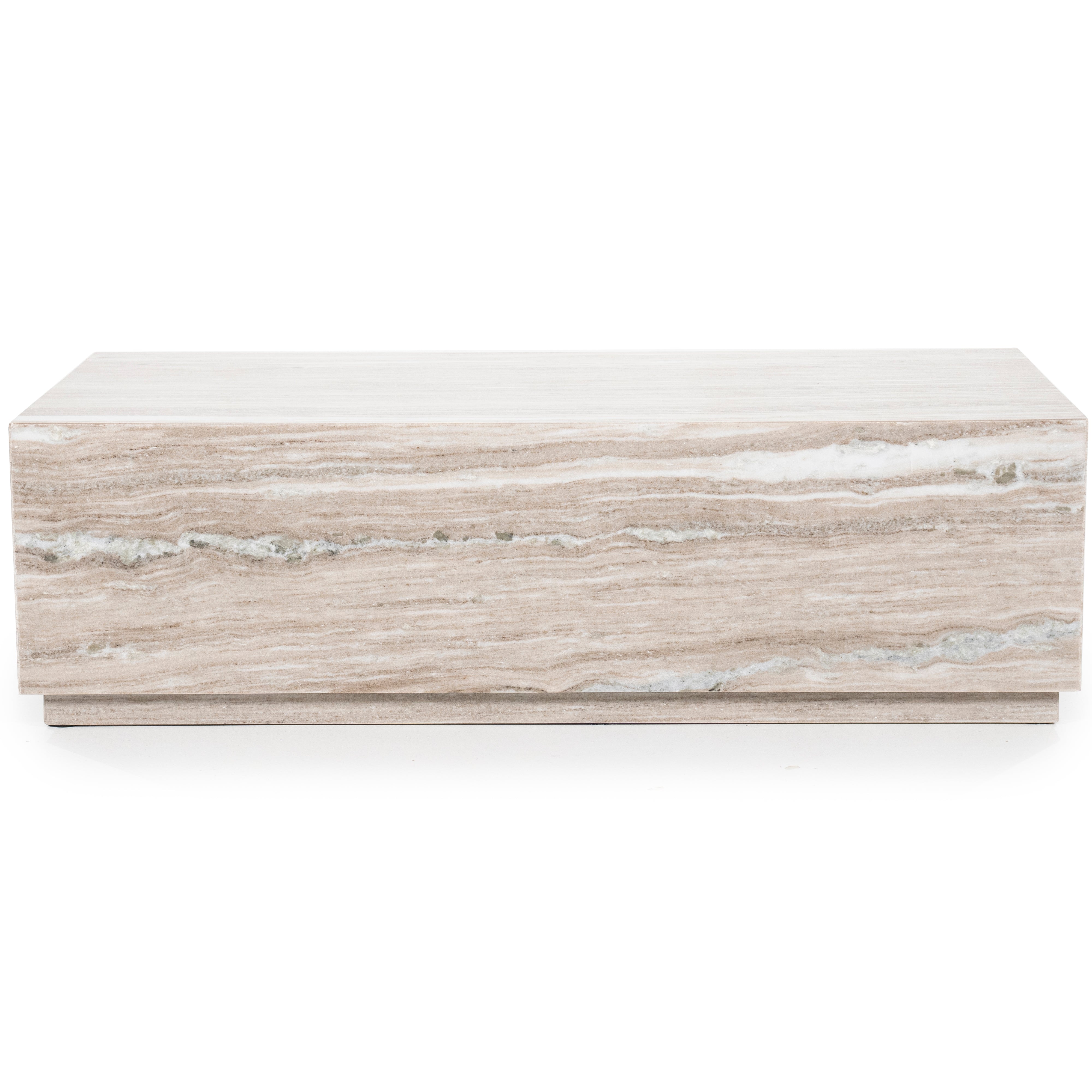 VINCE Coffee Table Gray Marble