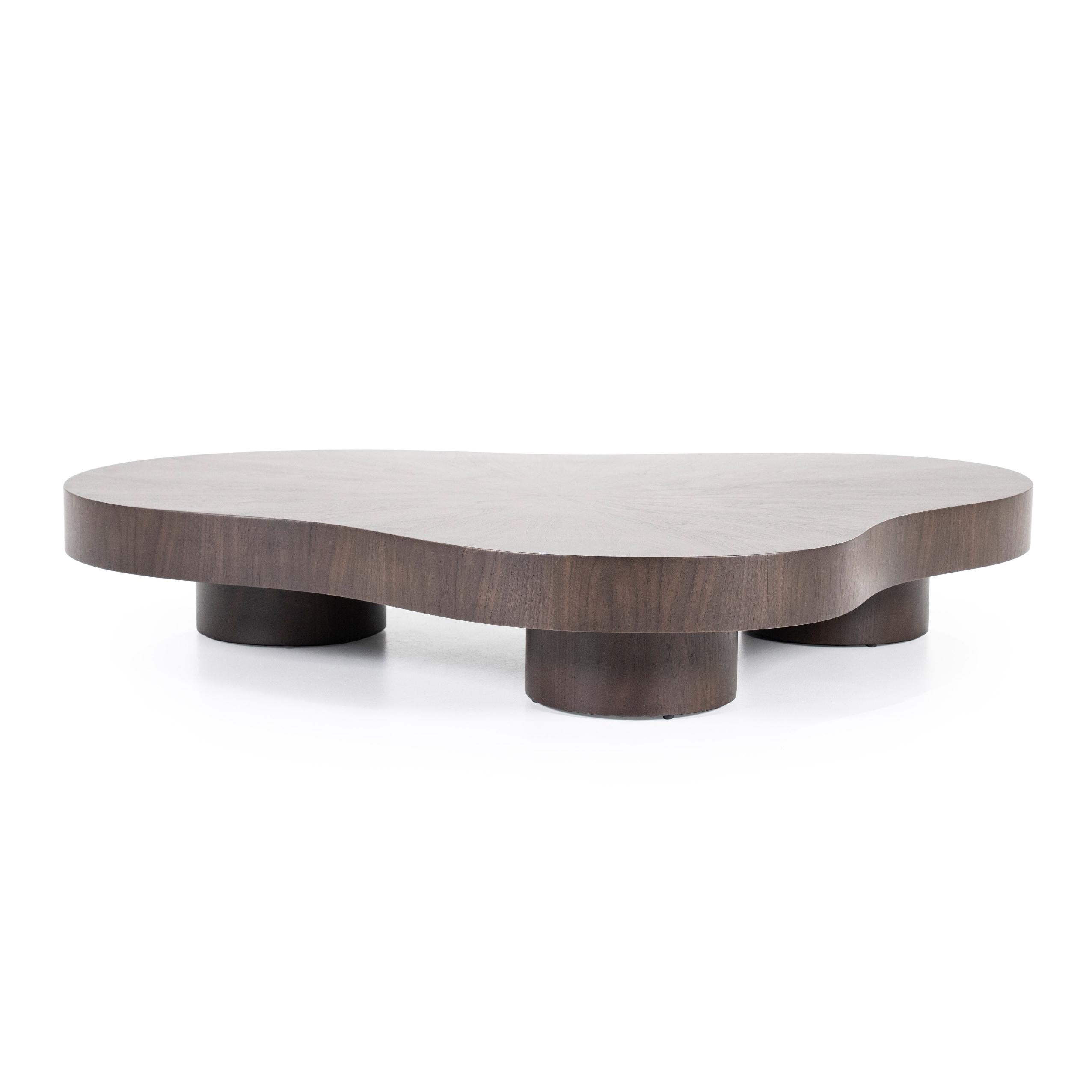 BOBBIE Dark Walnut Veneer Coffee Table