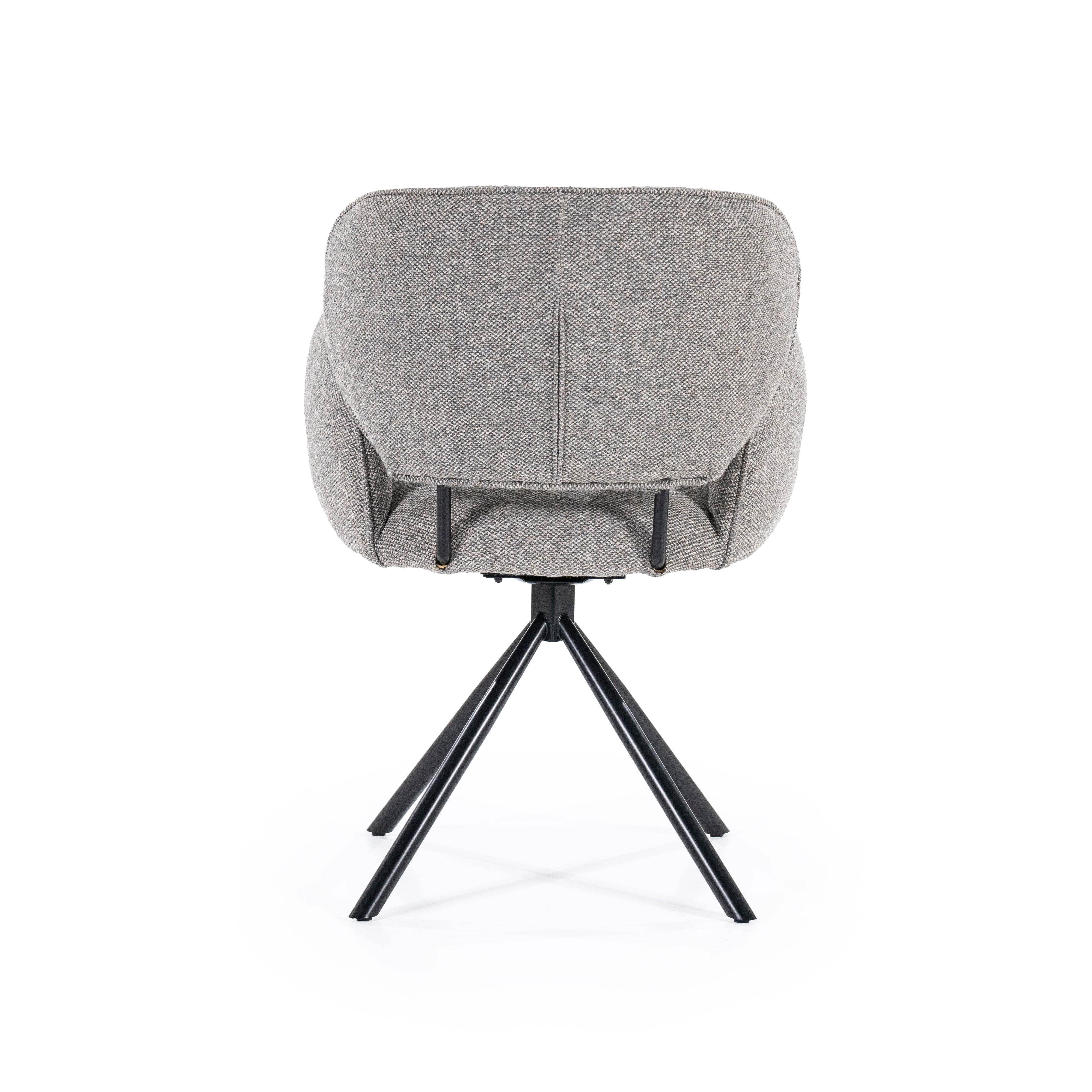 ROSALIN Chair Gray with Black Base