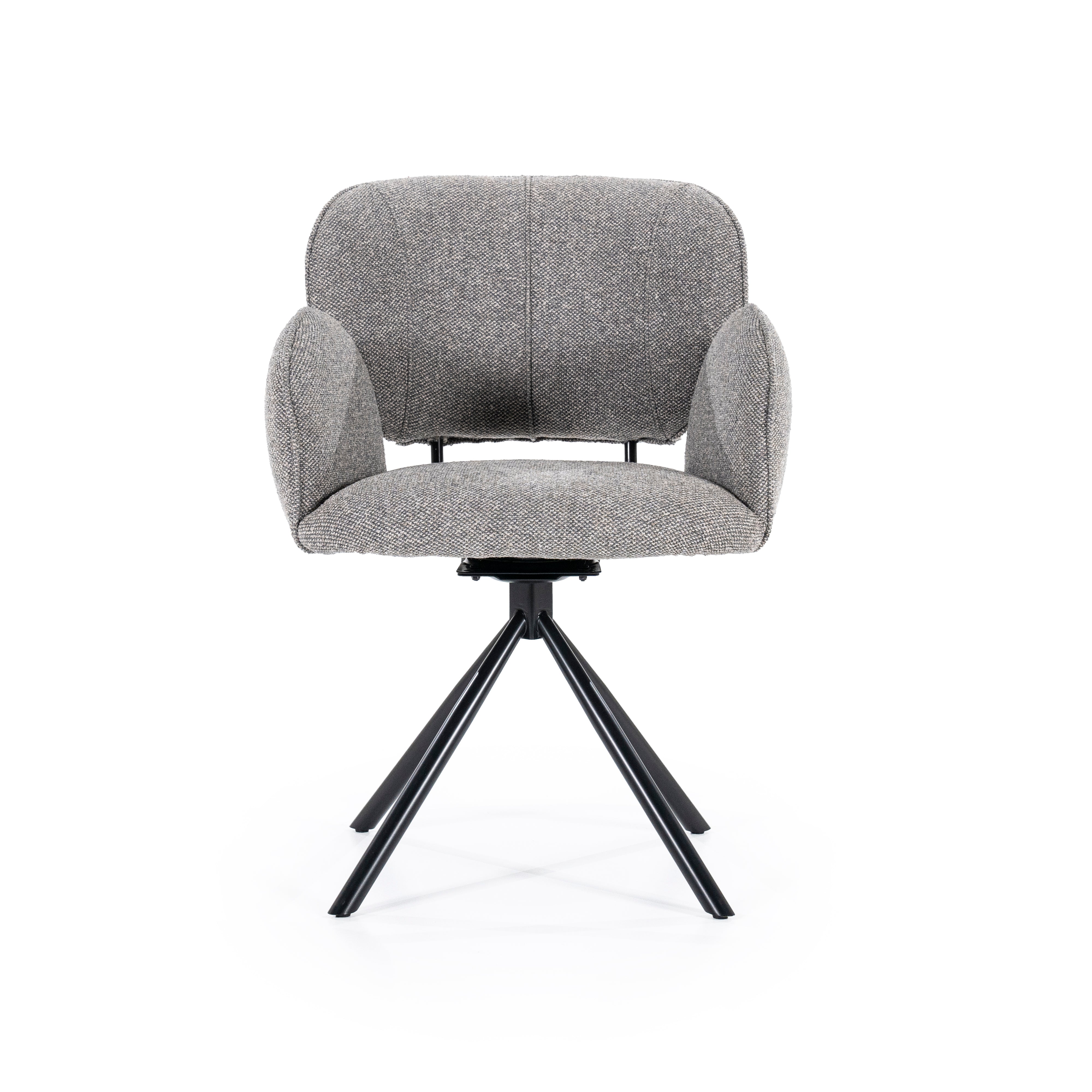 ROSALIN Chair Gray with Black Base