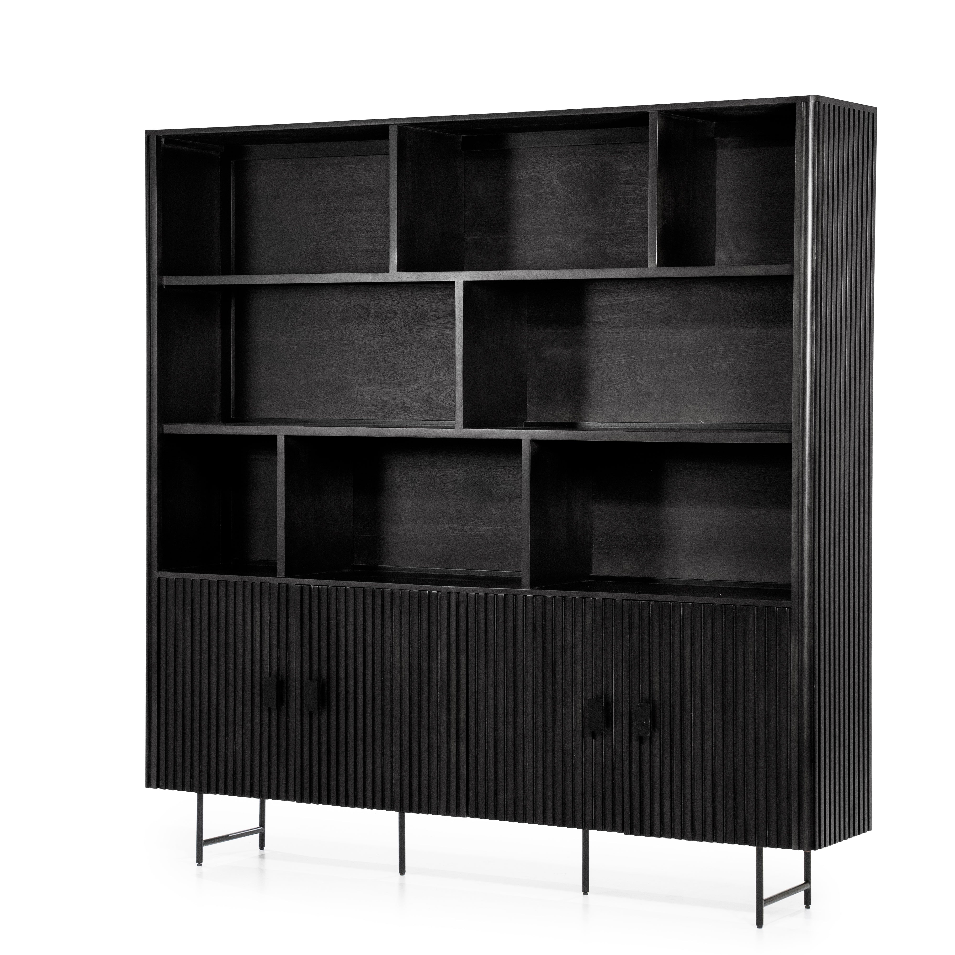 REMI Shelf black mango wood