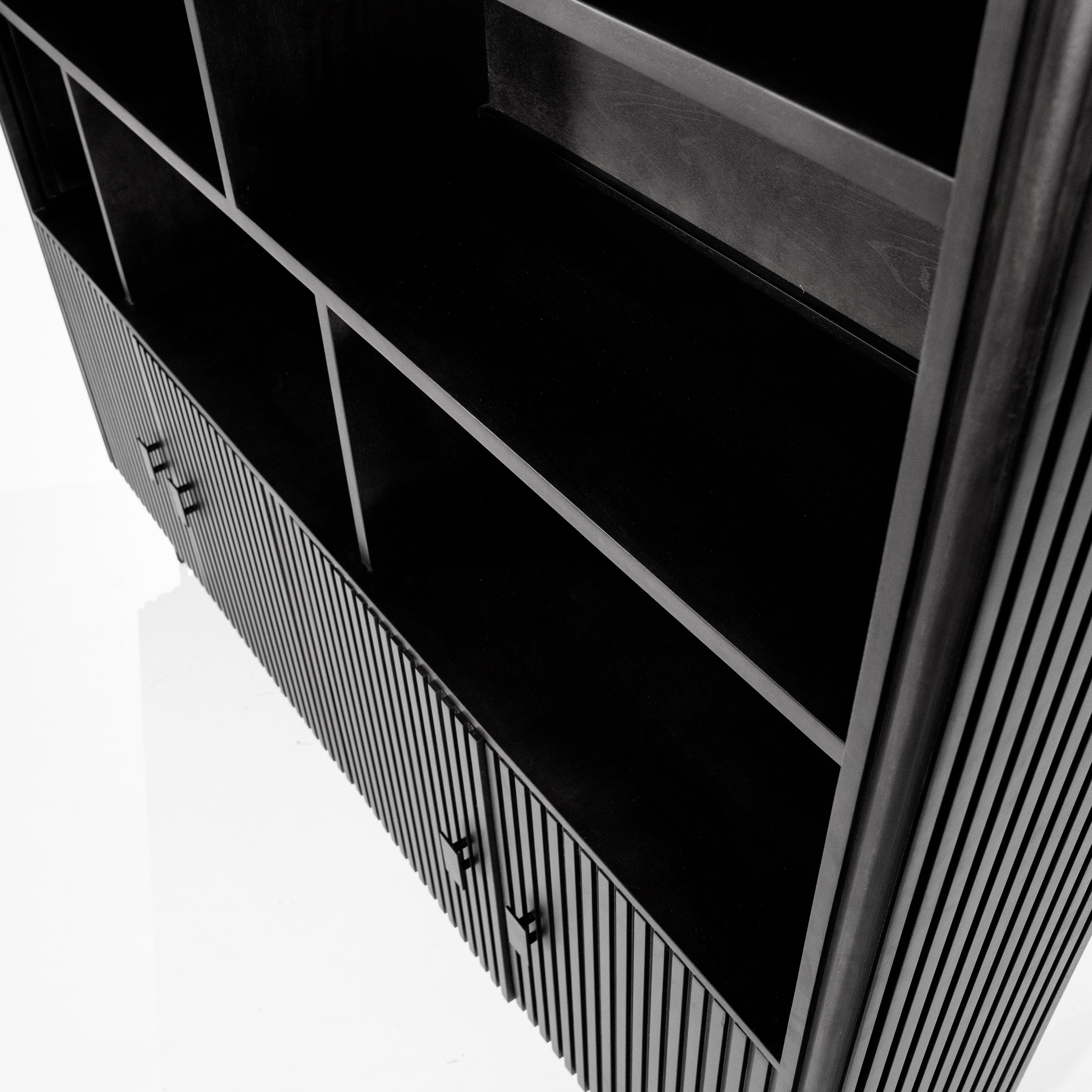 REMI Shelf black mango wood