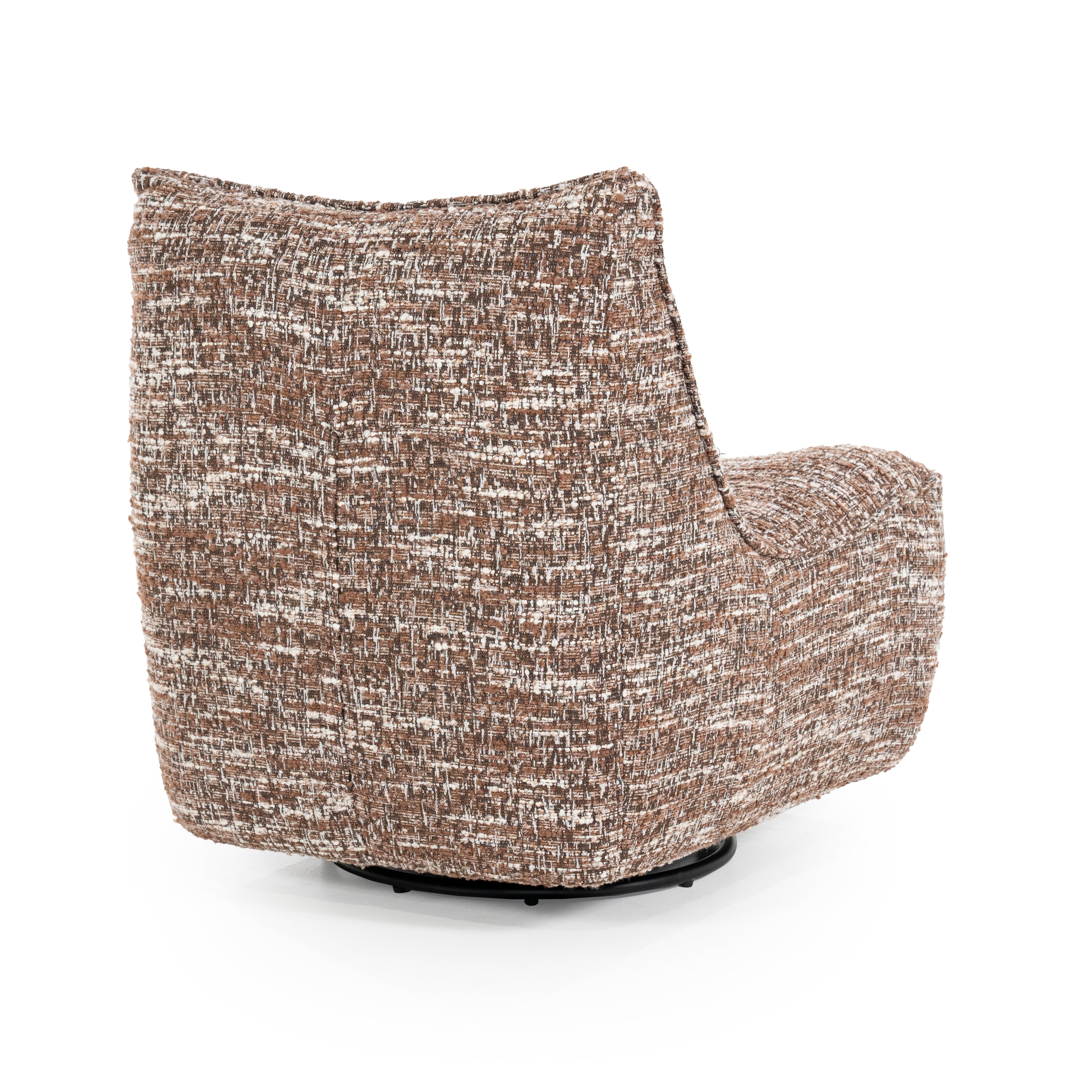 LOYS brown swivel armchair