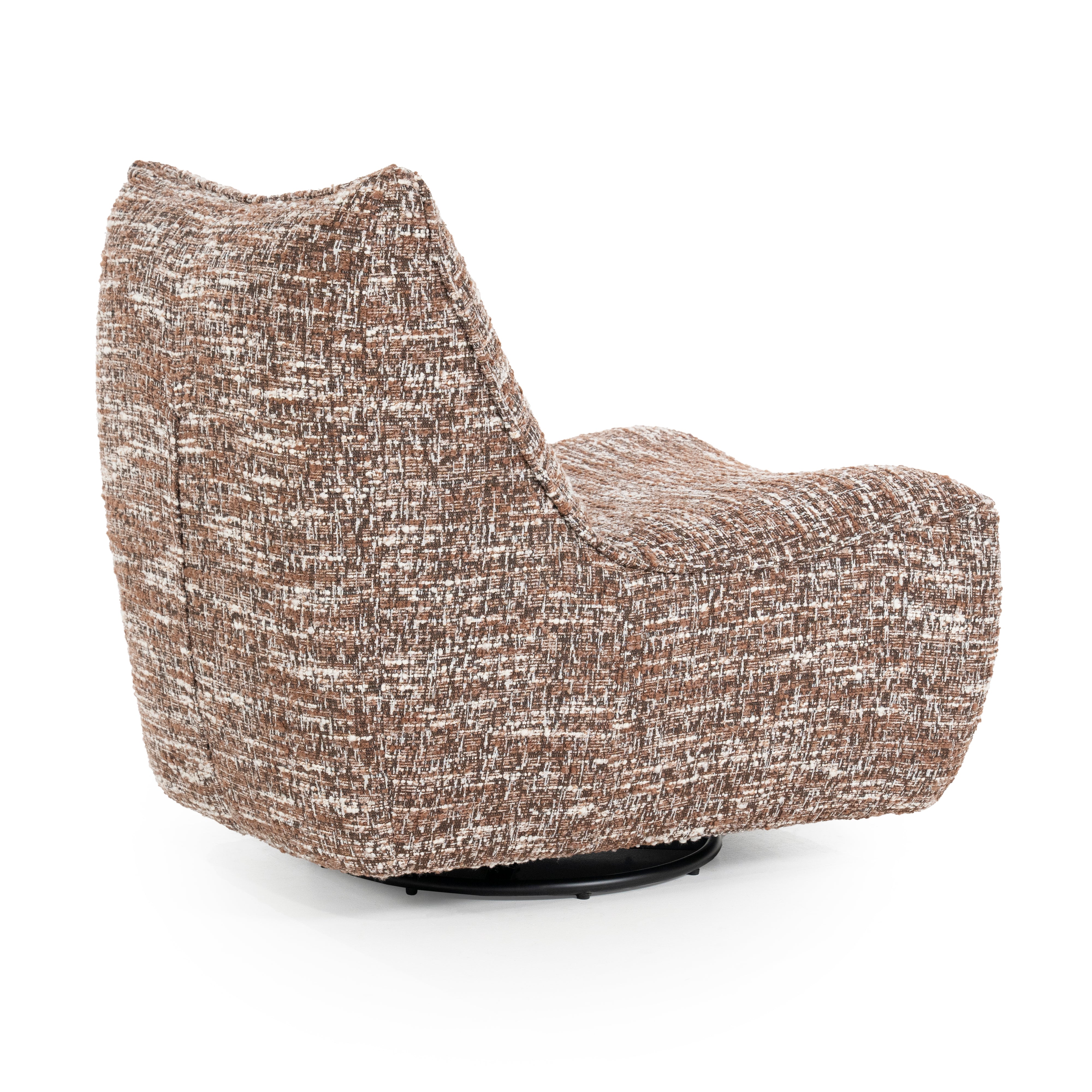 LOYS brown swivel armchair