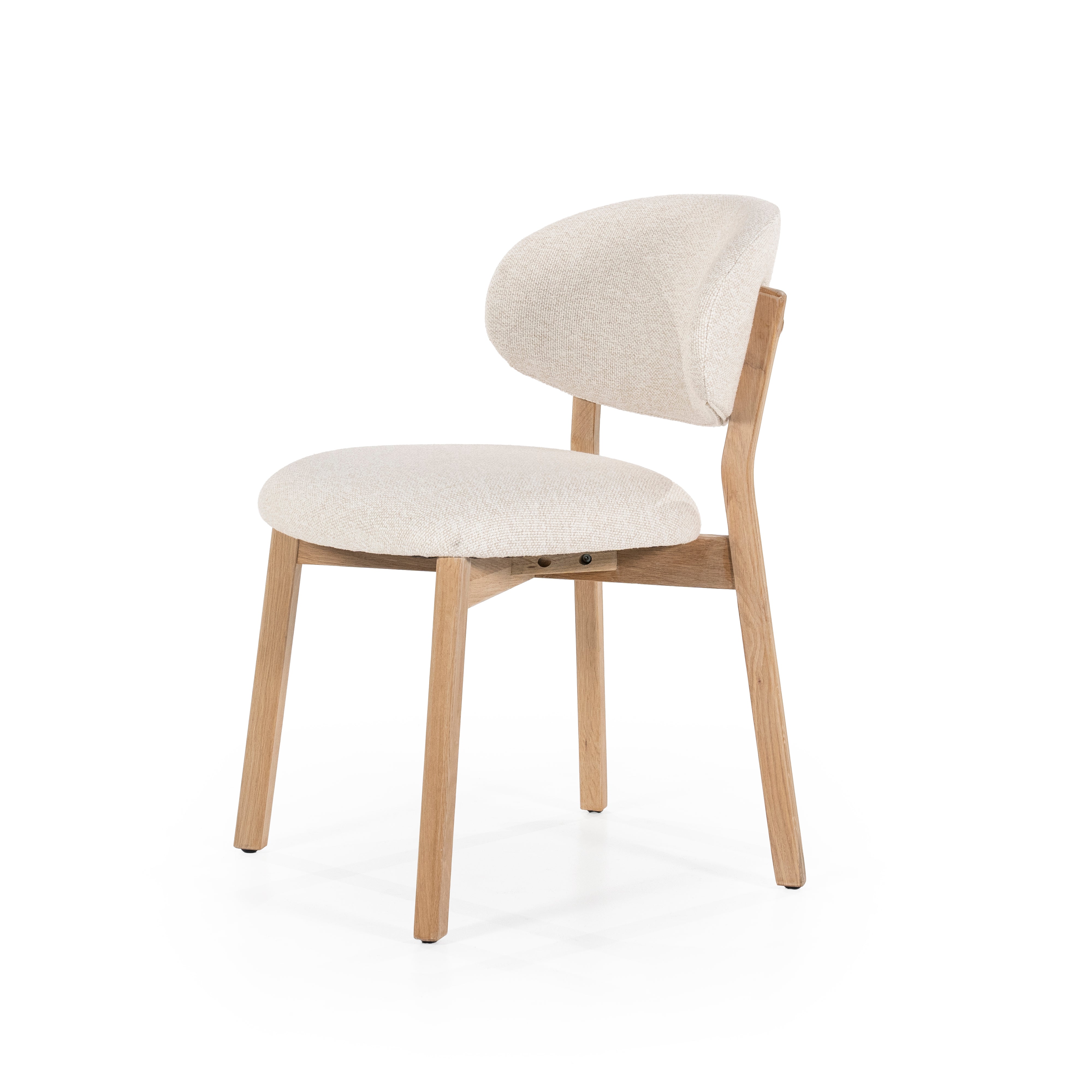 MIKKY Chair Beige with Oak Base