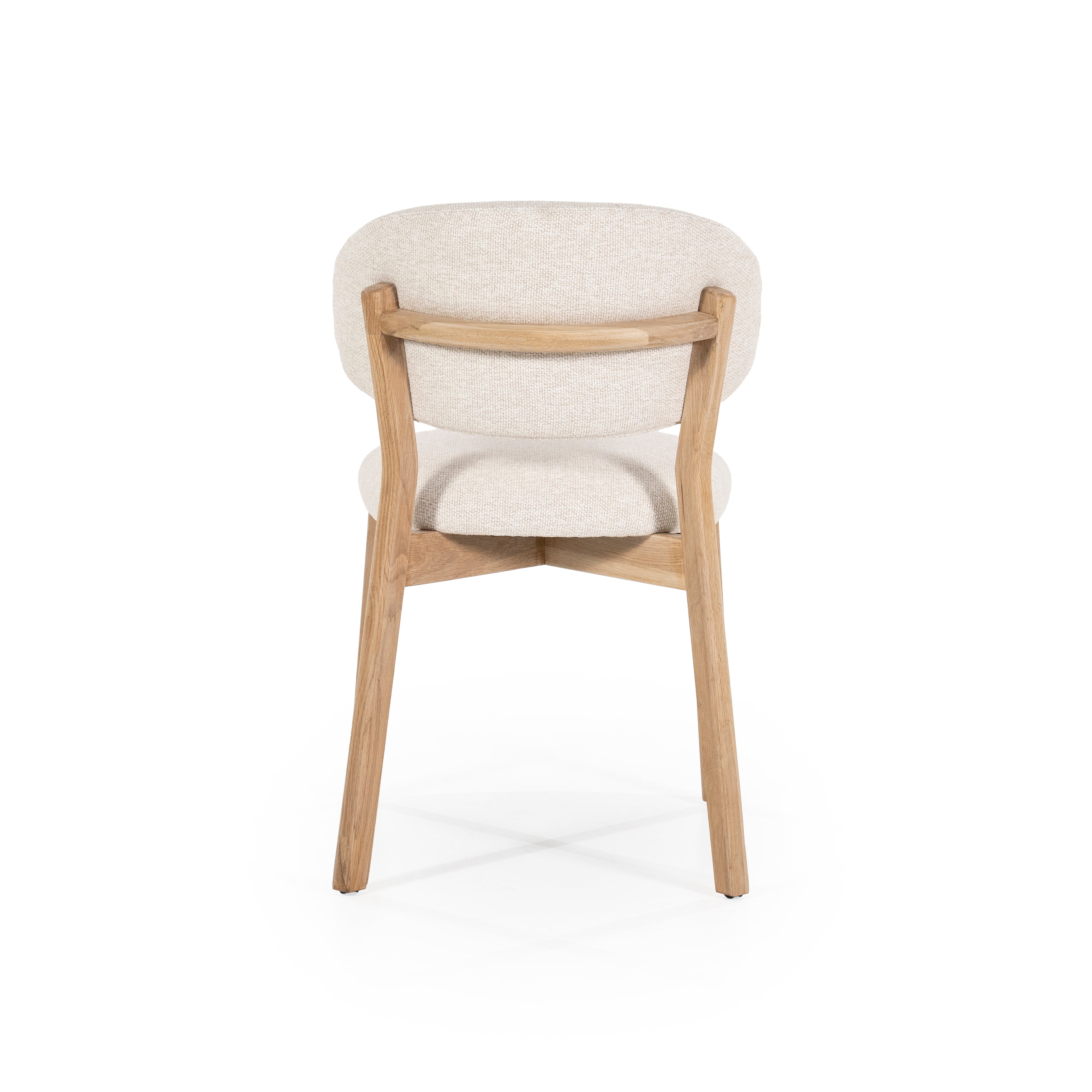 MIKKY Chair Beige with Oak Base