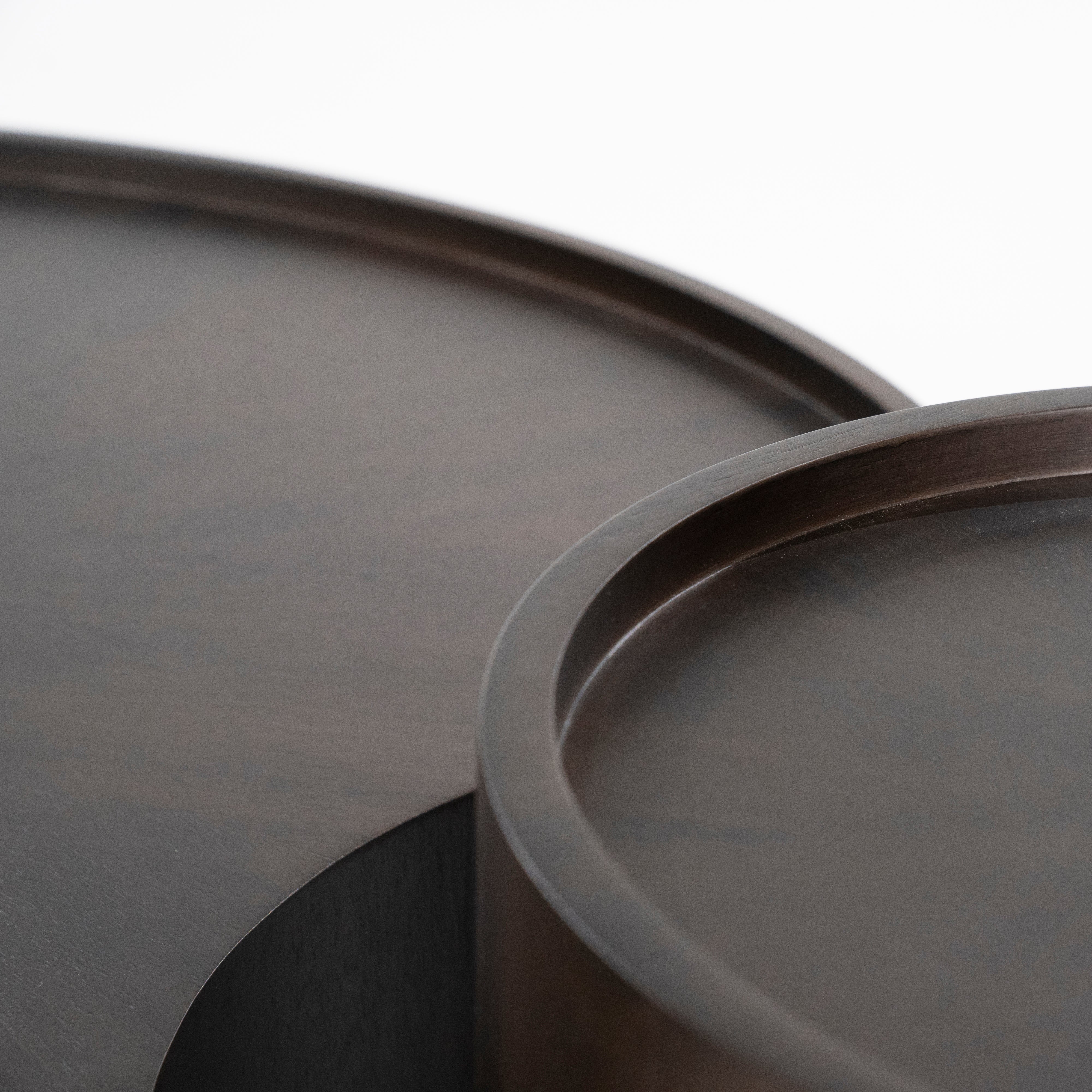 MAX walnut veneer coffee table set