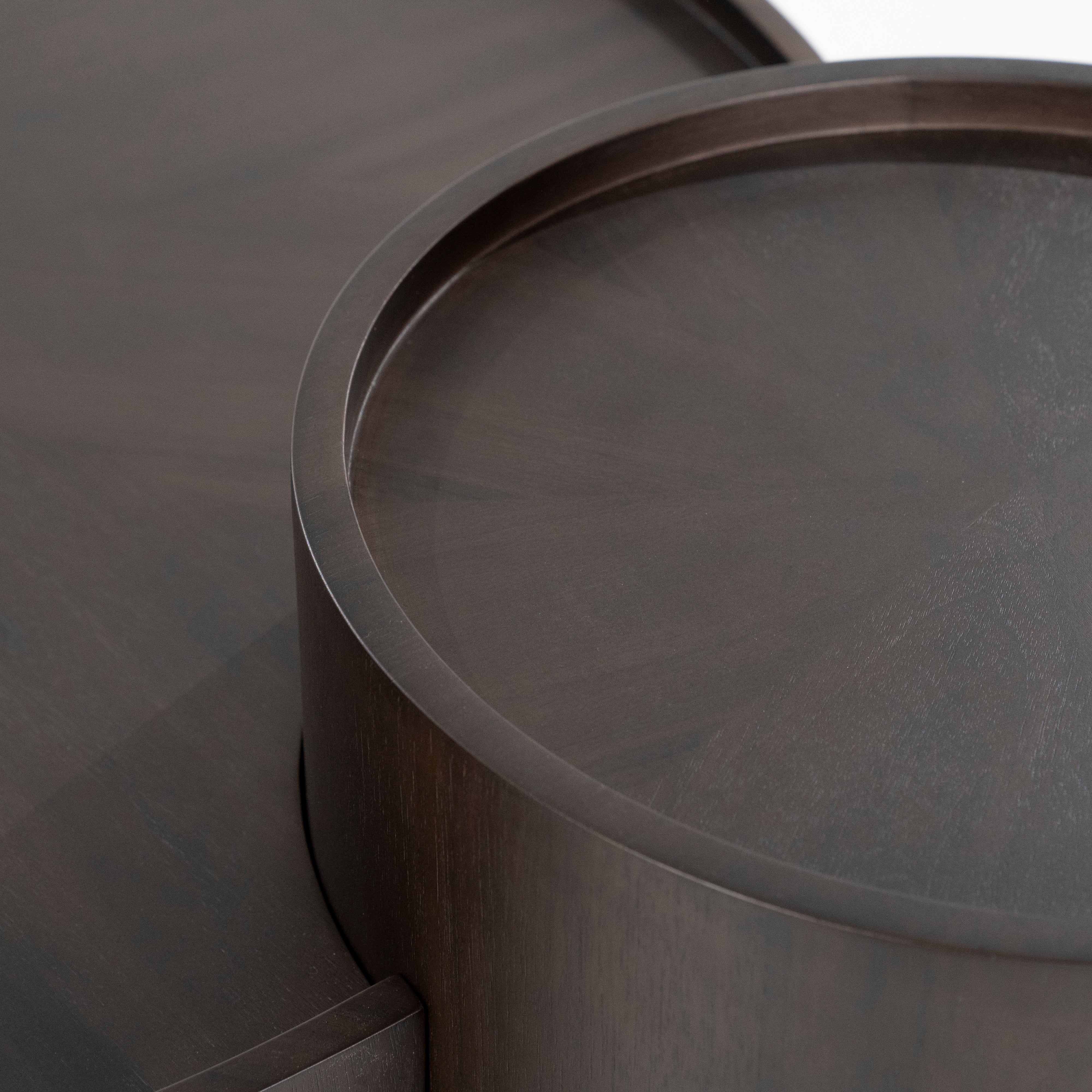 MAX walnut veneer coffee table set