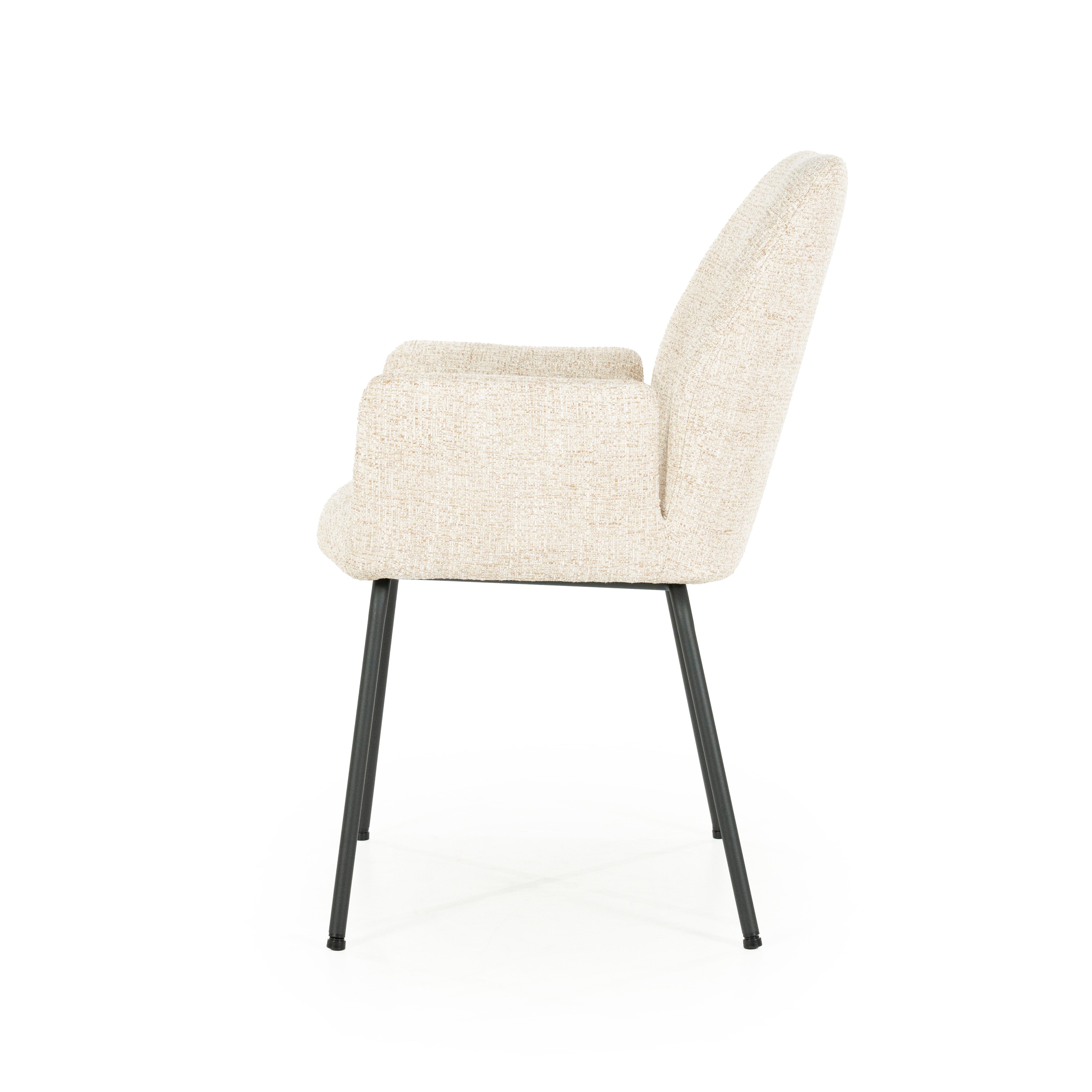 INDY Chair Cream with Black Base