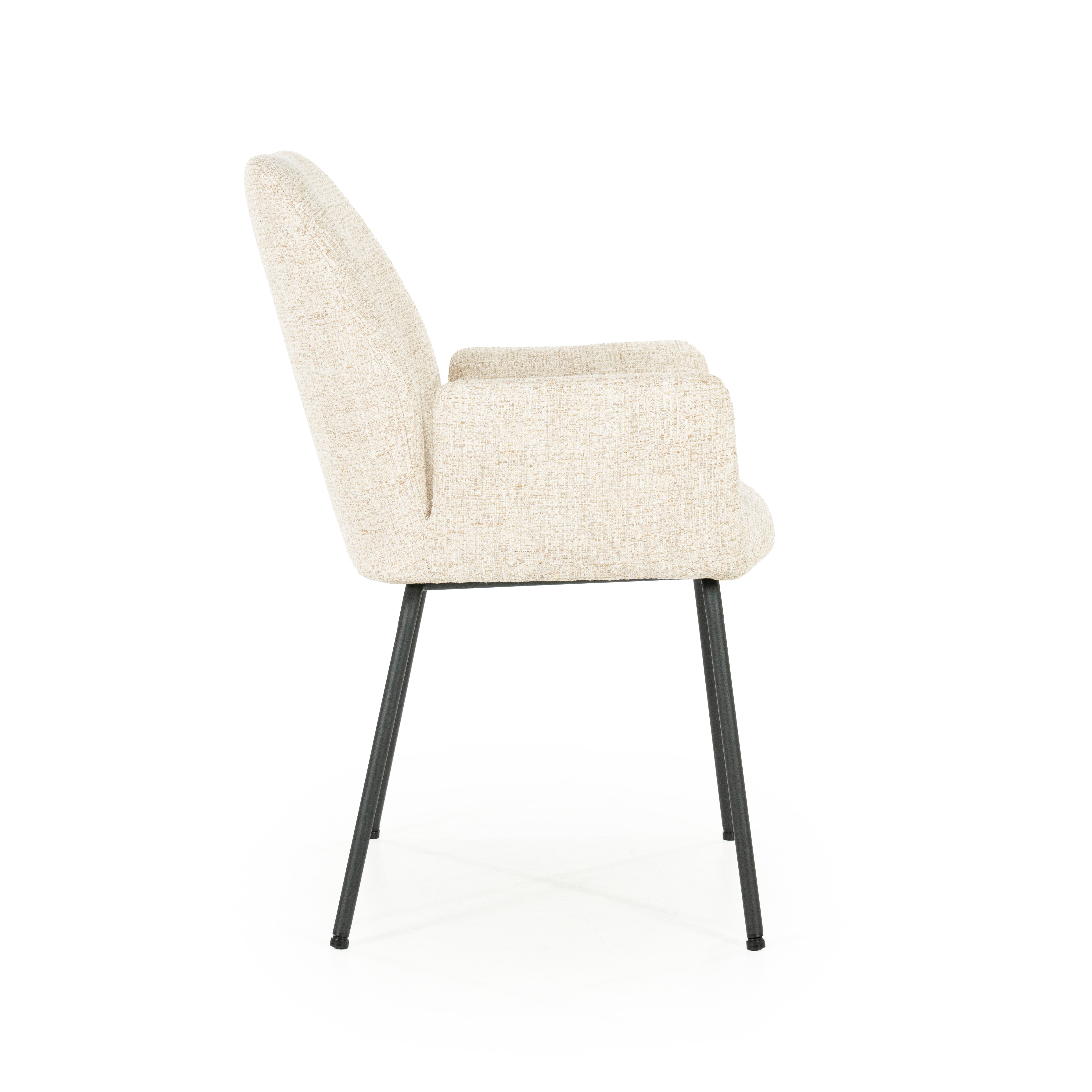 INDY Chair Cream with Black Base