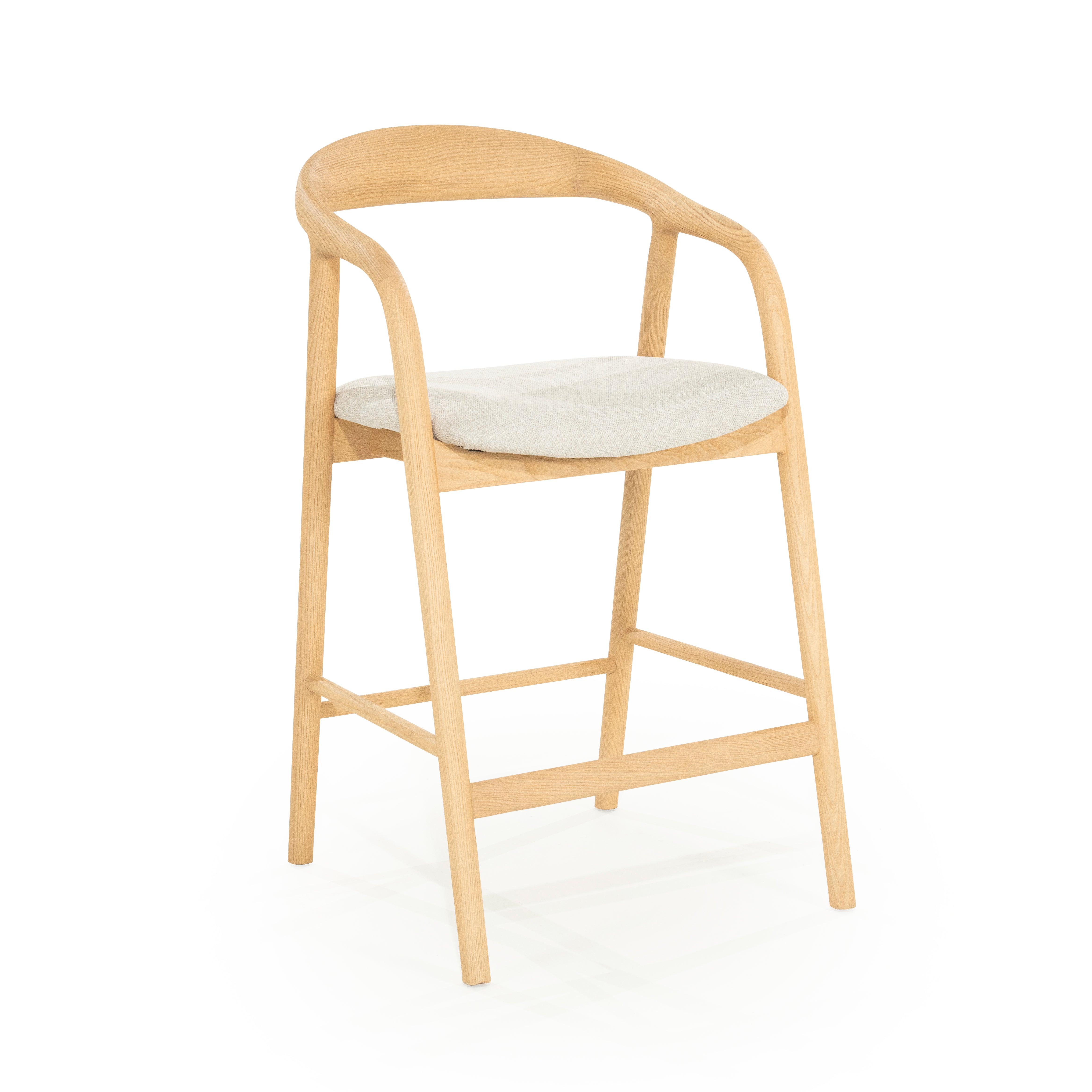 Hocker RAYVEN helles Eschenholz