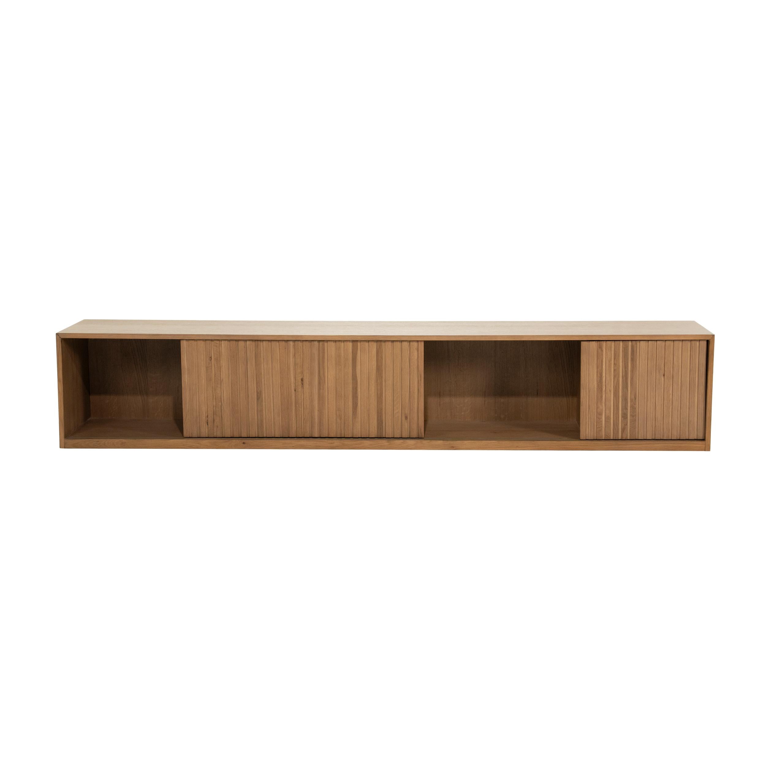 MILO TV cabinet dark oak wood