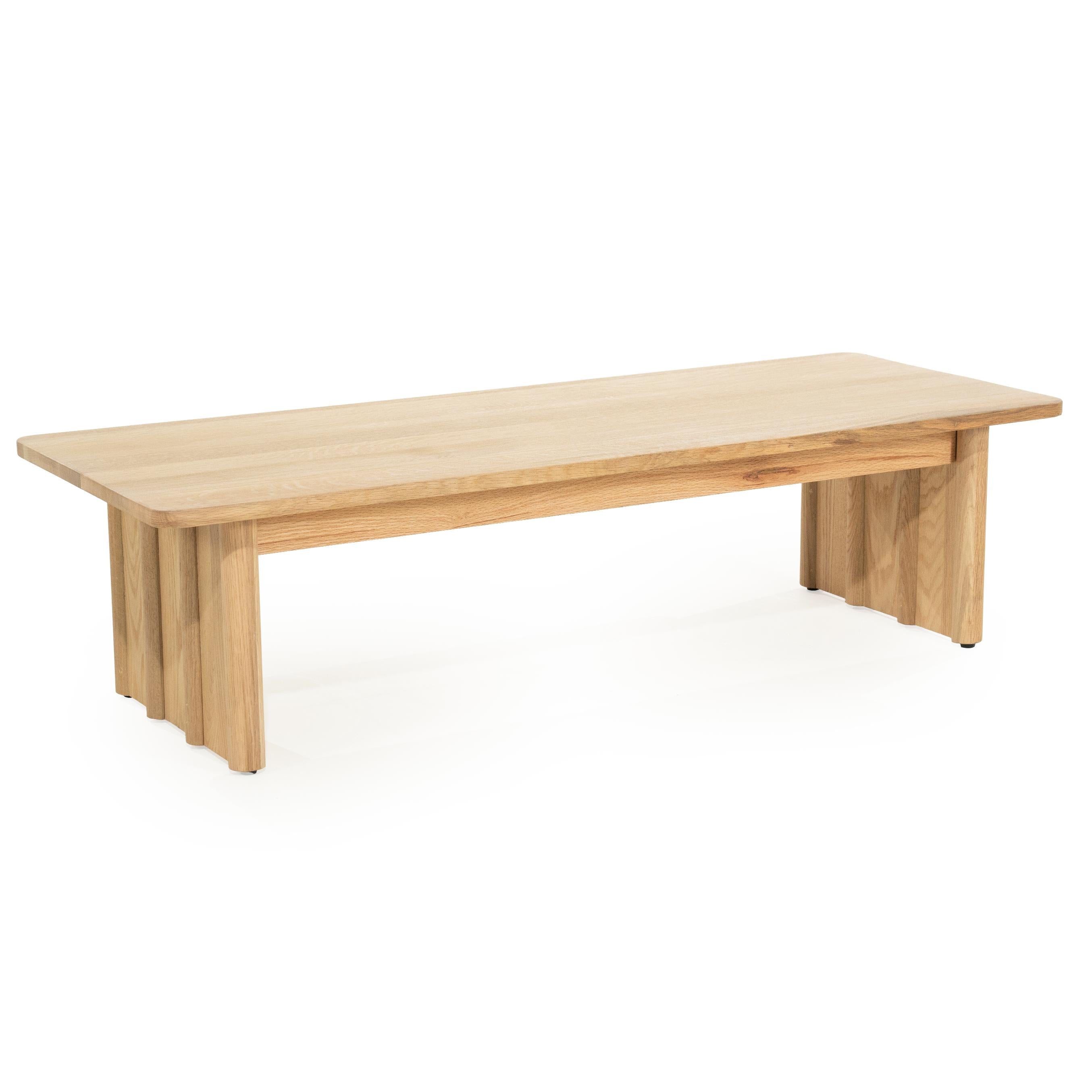 JAKE oak wood coffee table