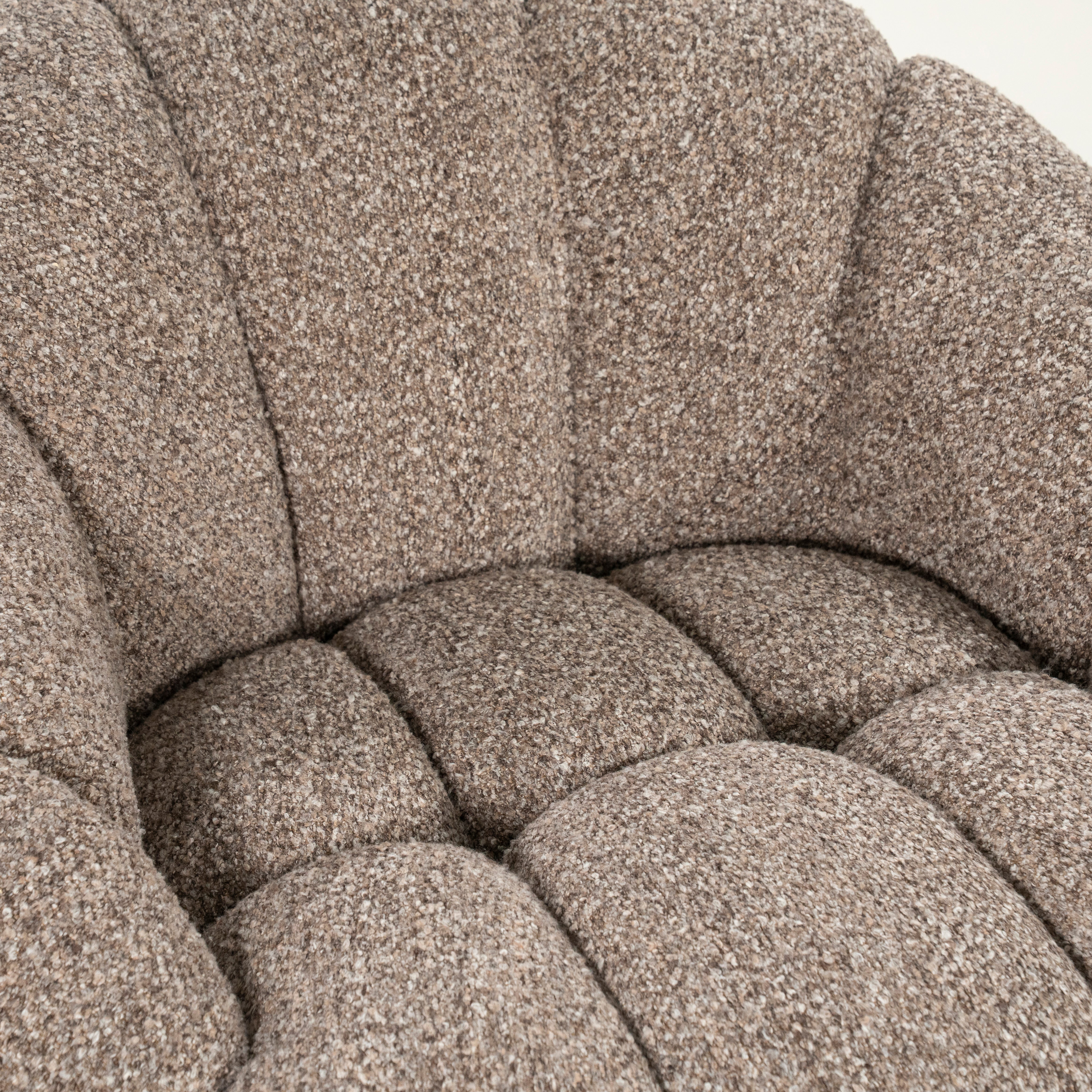 TINA taupe swivel armchair