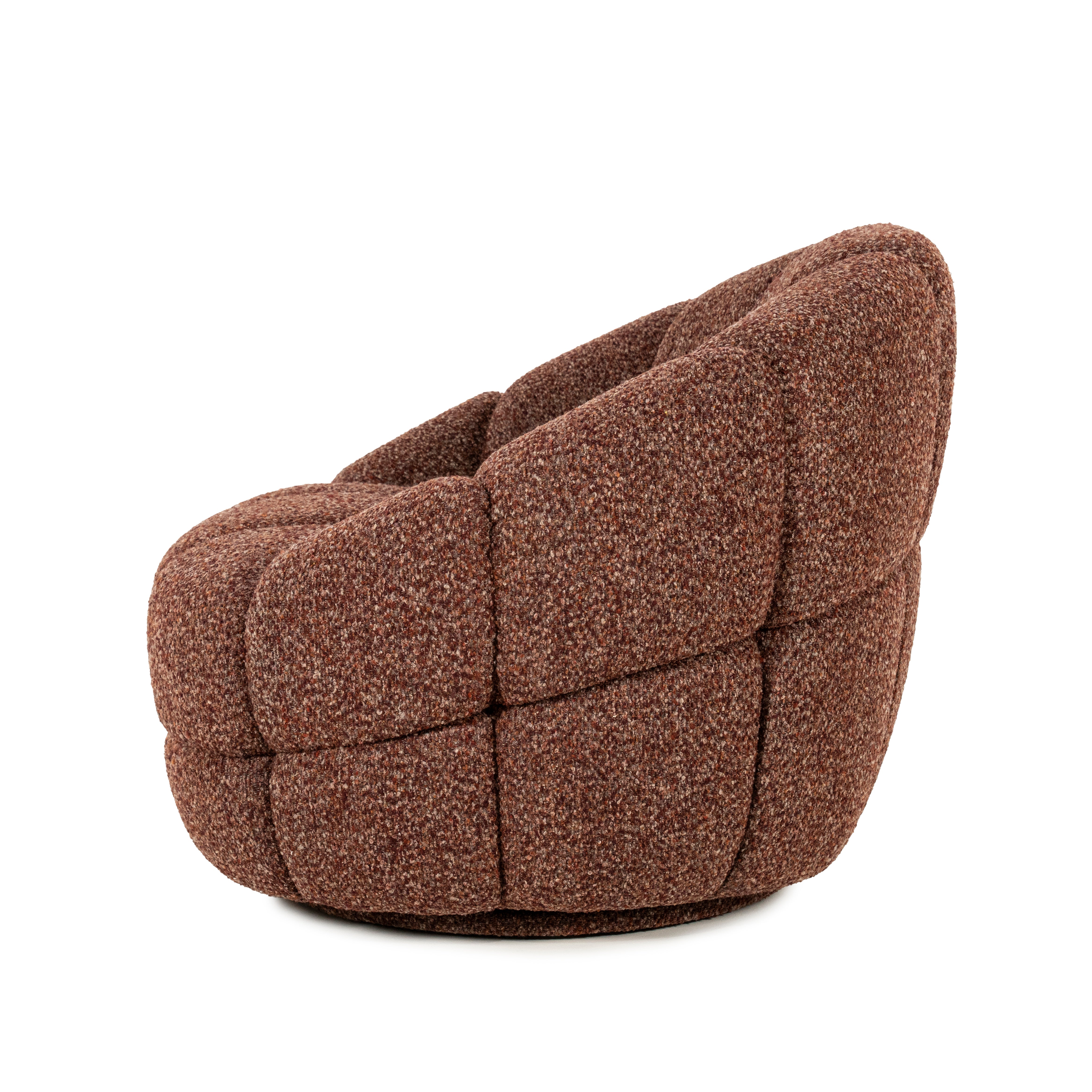 TINA Swivel Armchair Terracotta