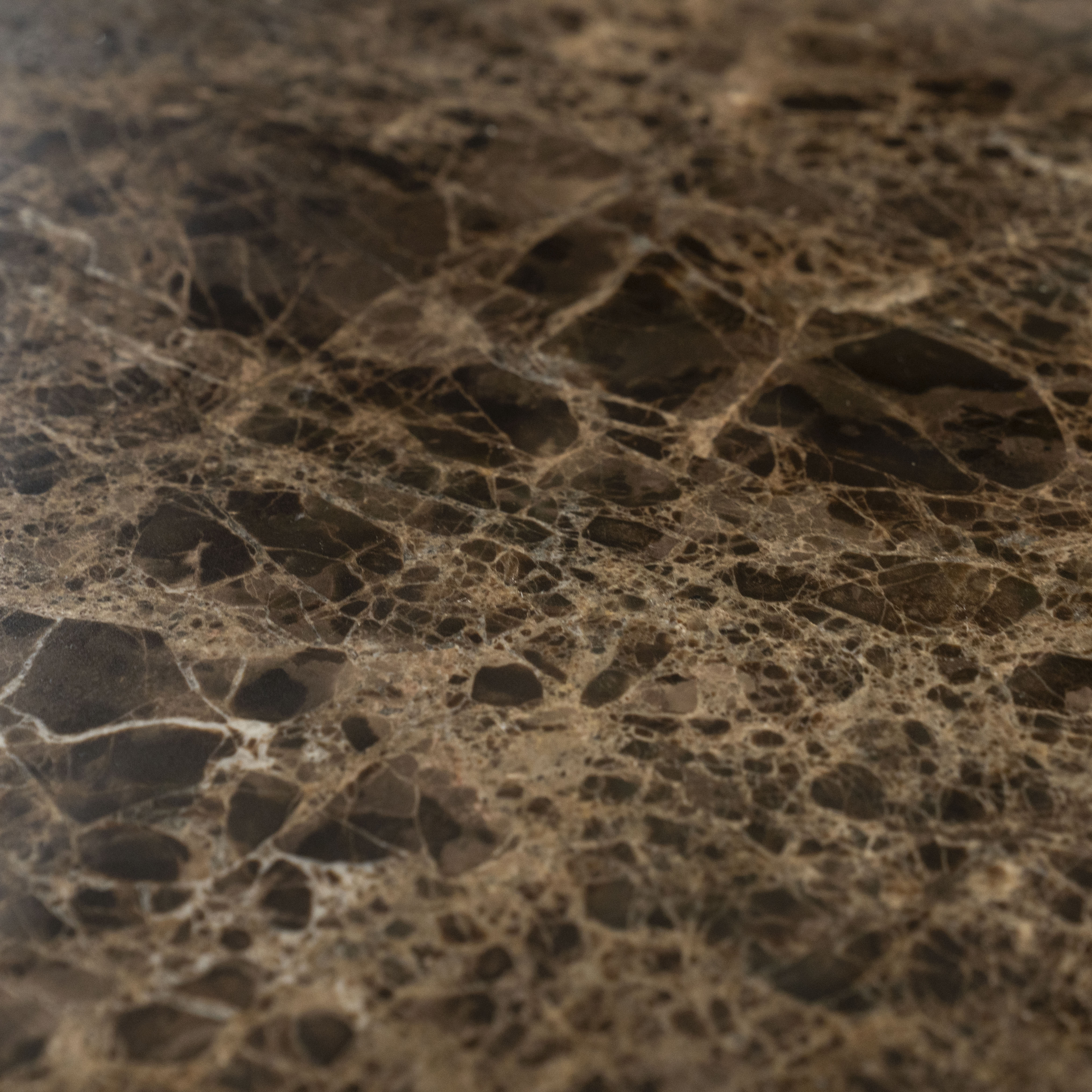 Stolik boczny LUIGI brązowy marmur