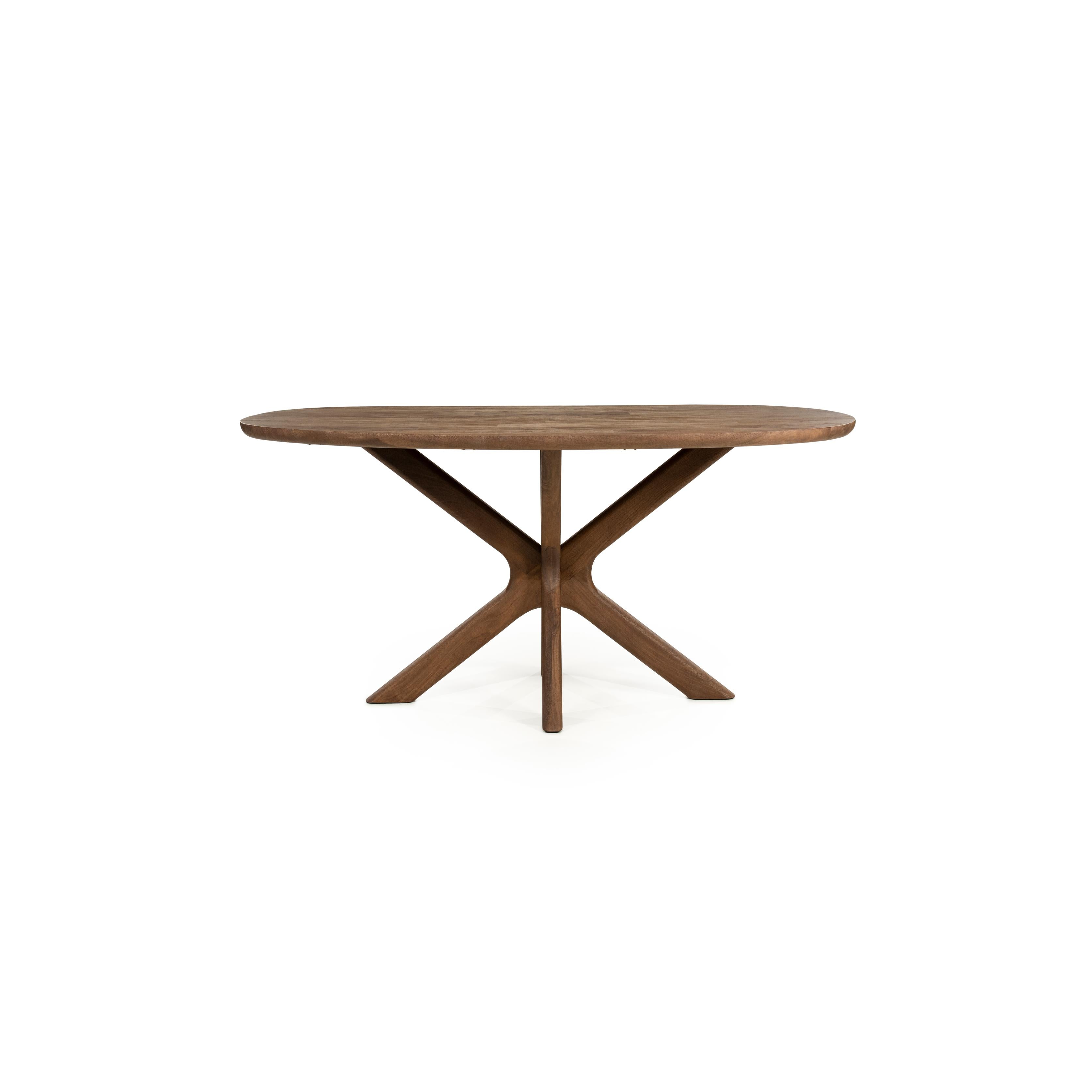 Oval Table TYCHO Dark Mango Wood