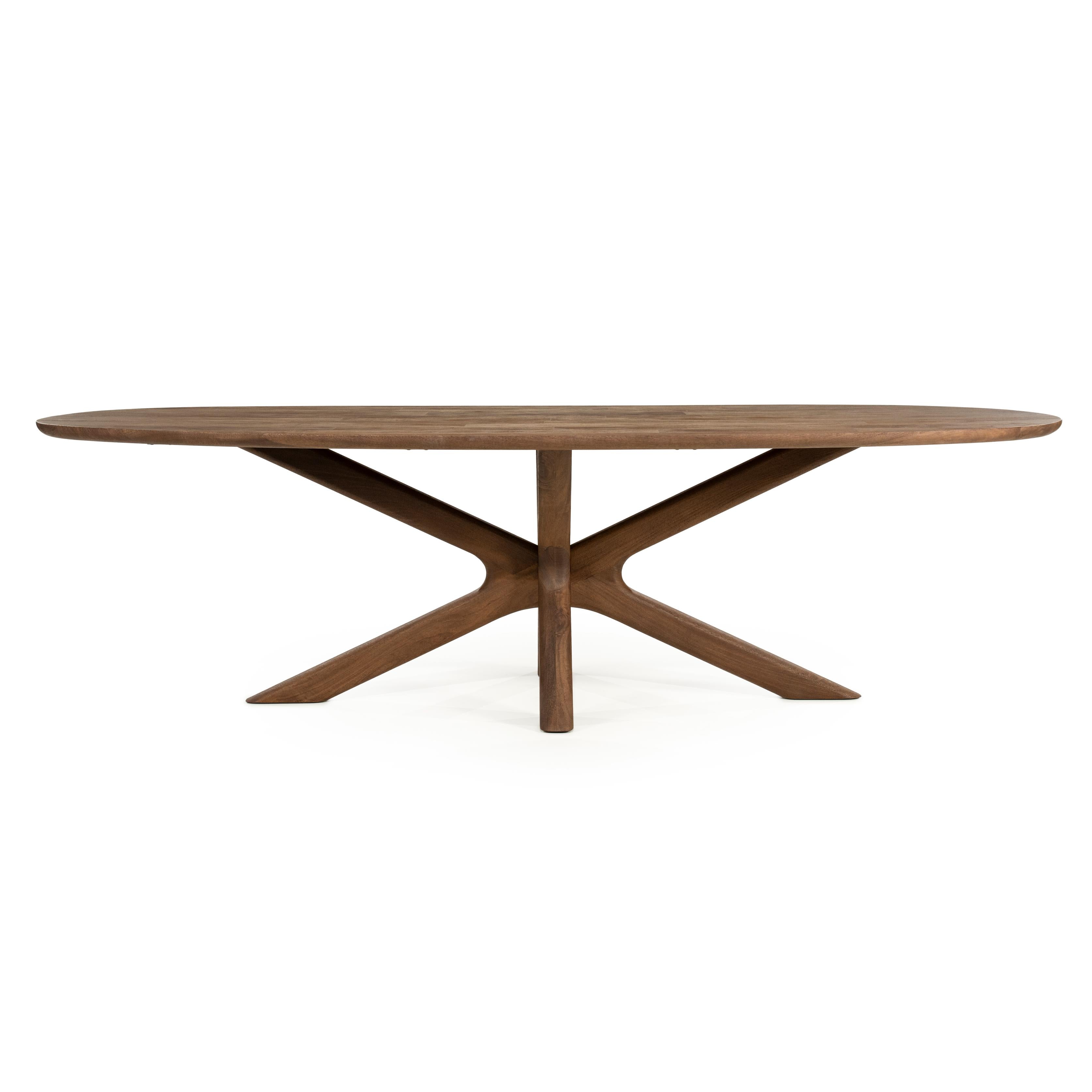 Oval Table TYCHO Dark Mango Wood