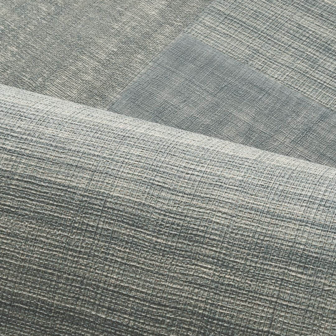 Structural vinyl wallpaper MESTIZO - PIERRE BLEUE gray-blue