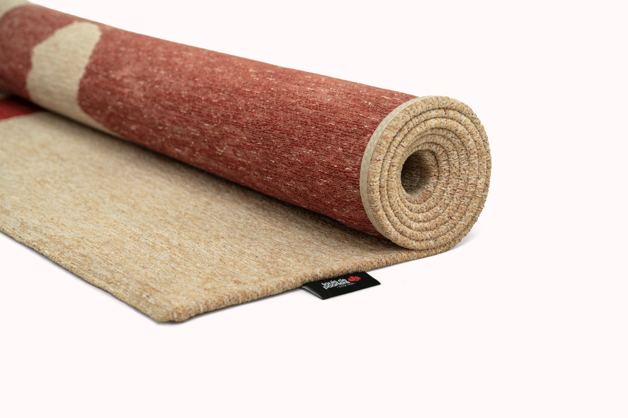 Dywan RIBBON beżowy z czerwonym