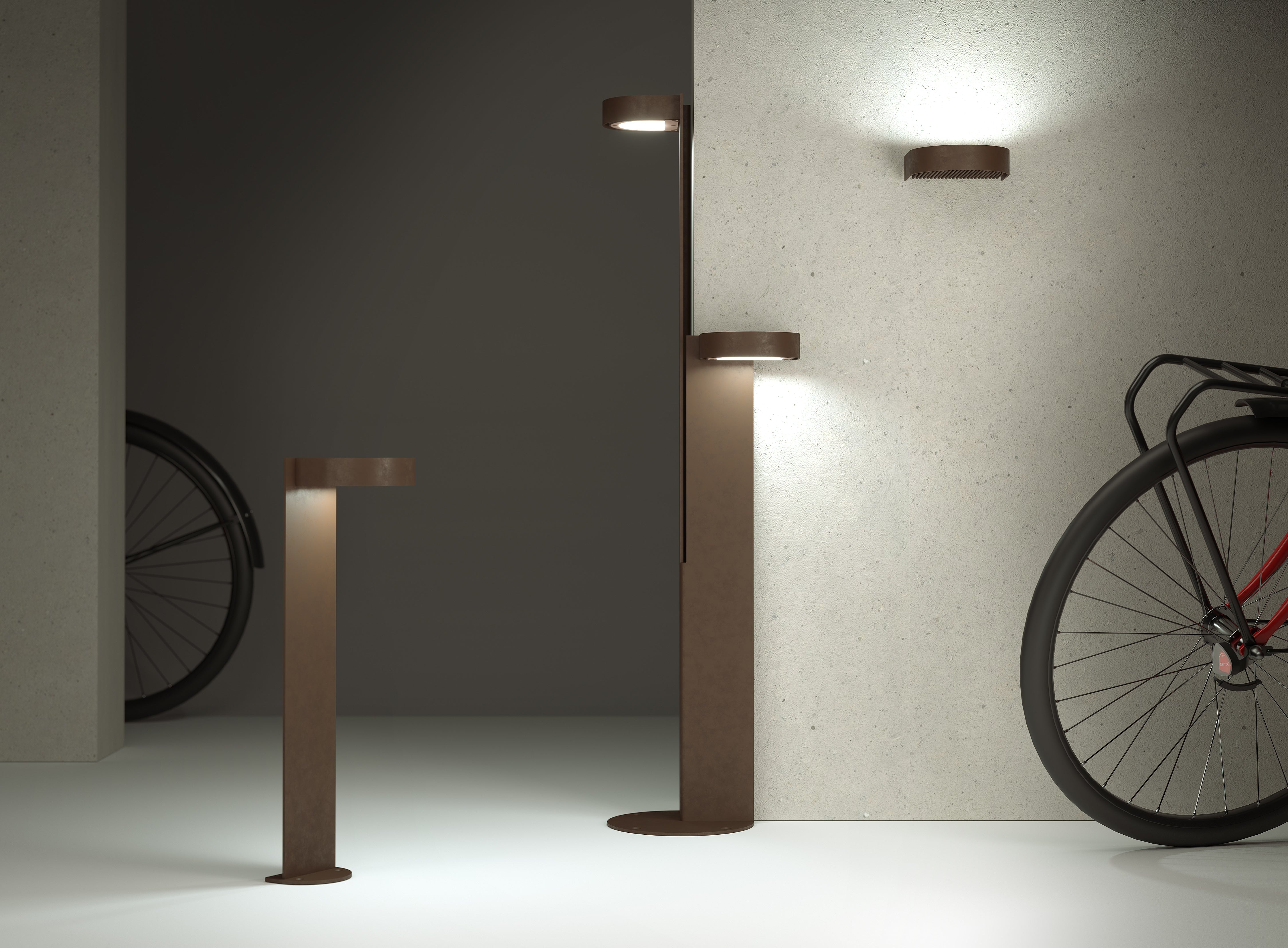 BRIM outdoor floor lamp in brown