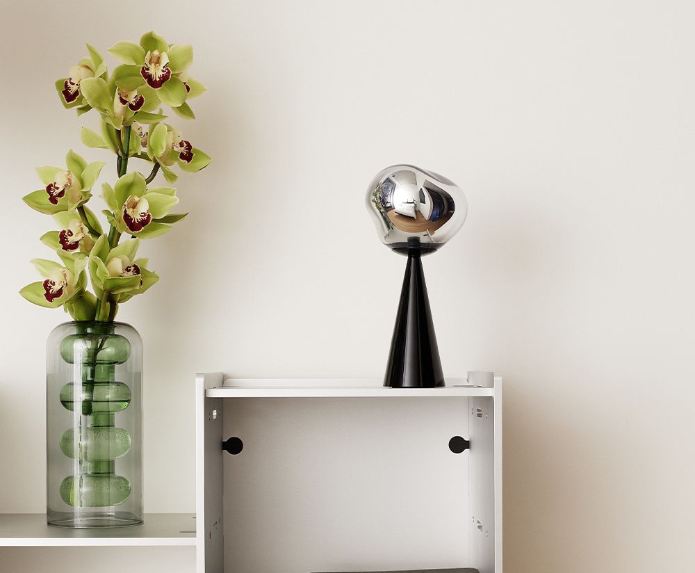 BUMP vase green glass