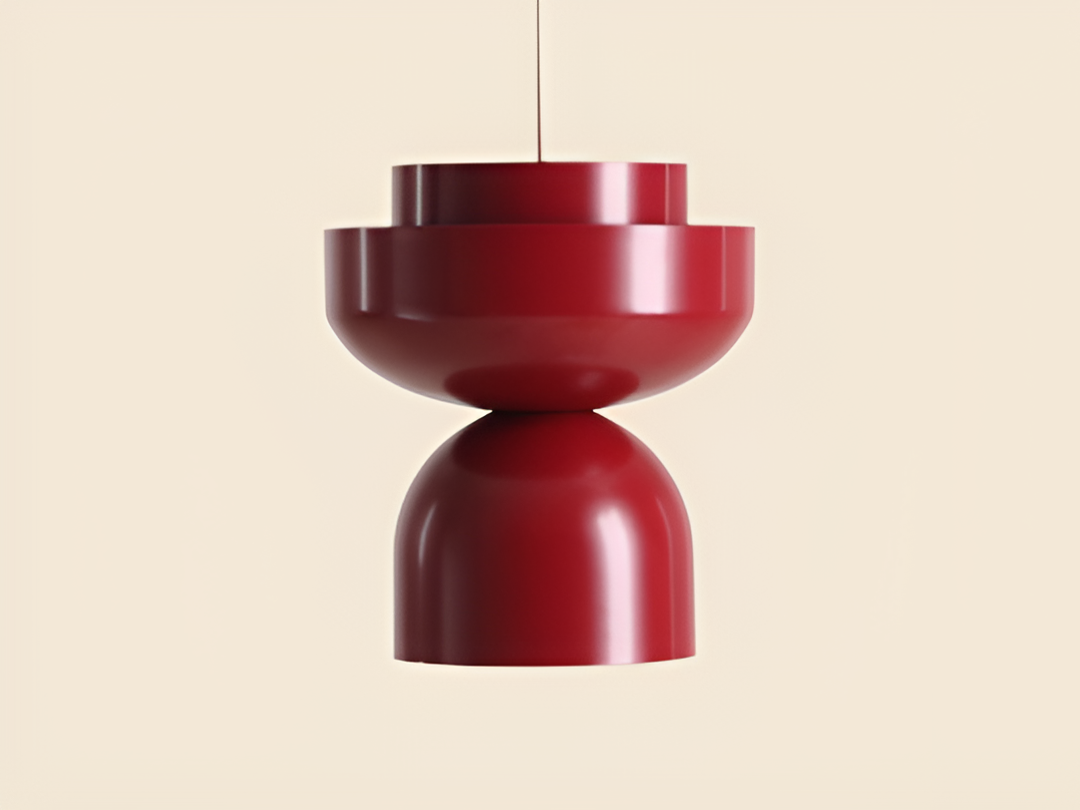 Hanging lamp burgundy