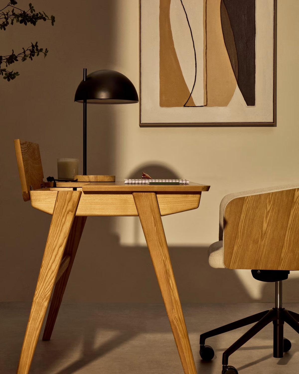 Schreibtisch Julia Asche Holz