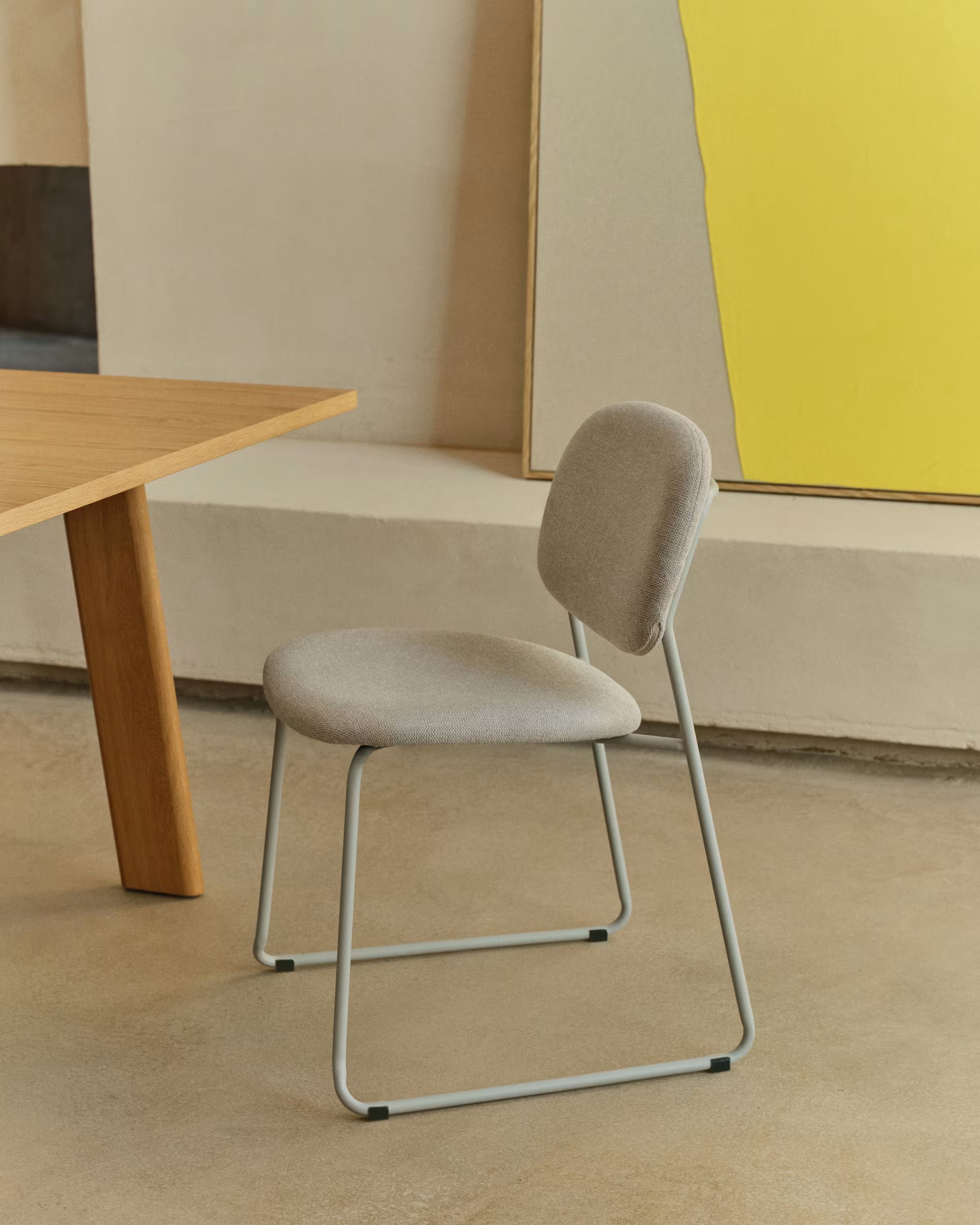 Stuhl MELI grau-beige
