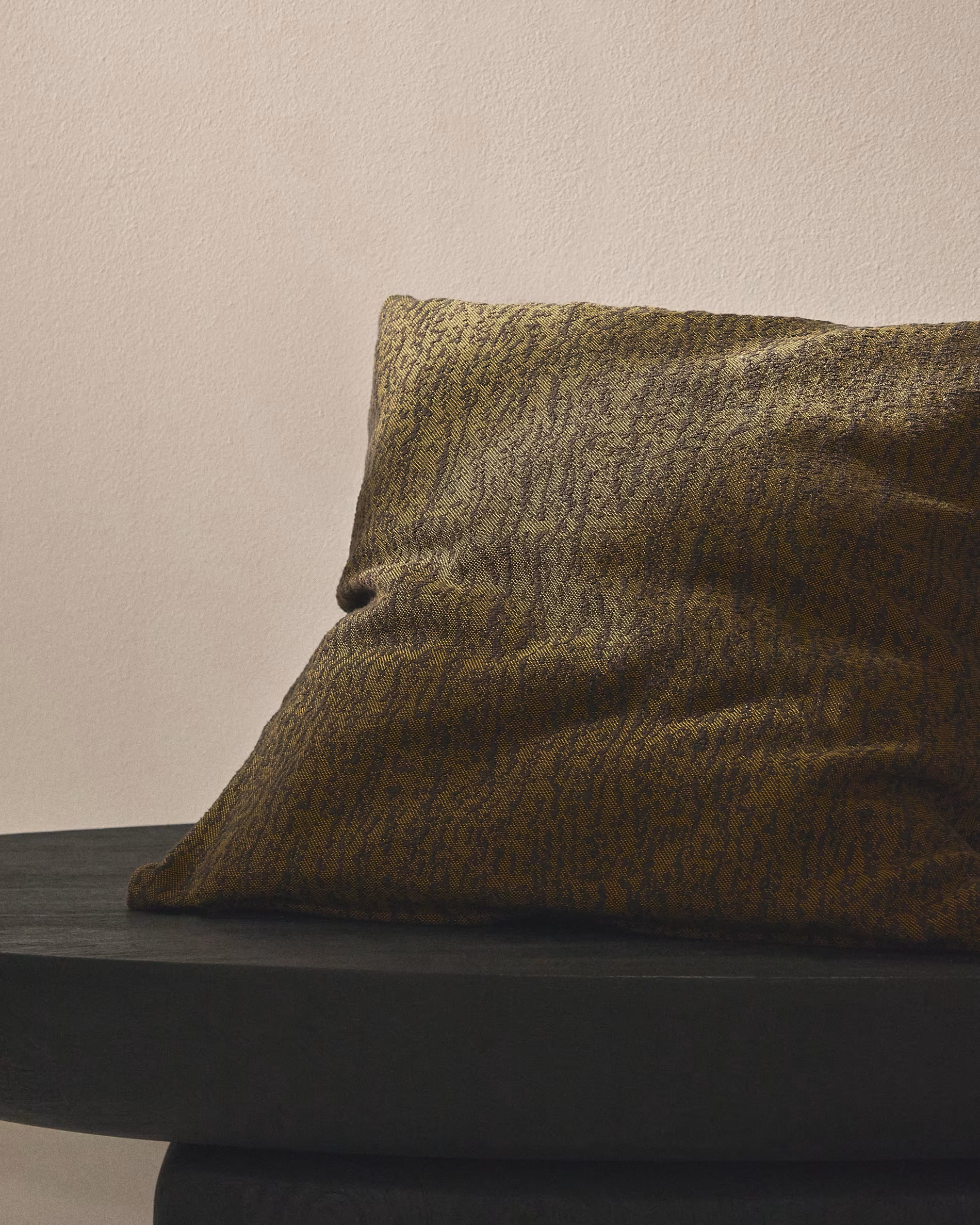 Kissenbezug MELIEN grüne Jacquard-Stoff