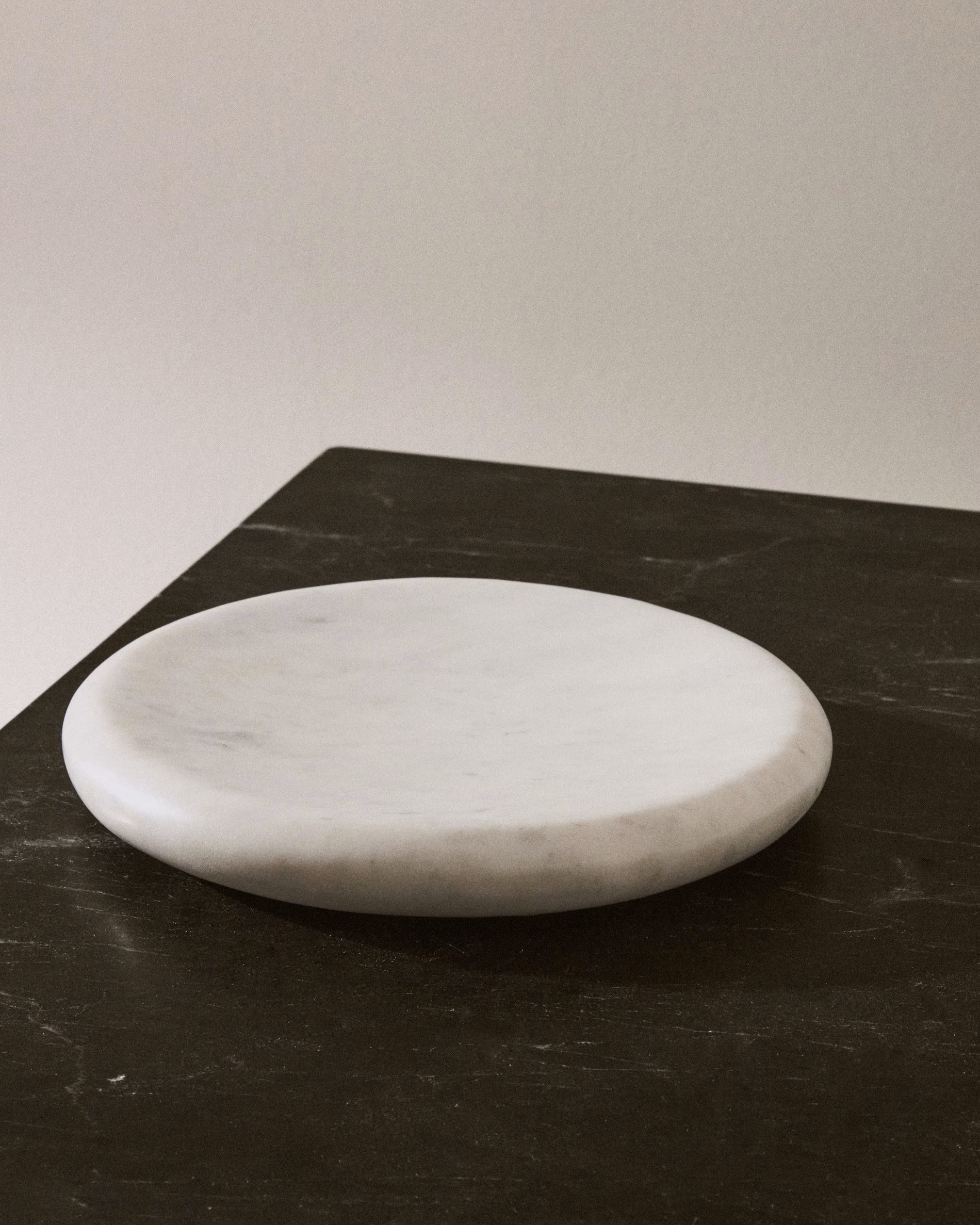 OBENA white marble tray