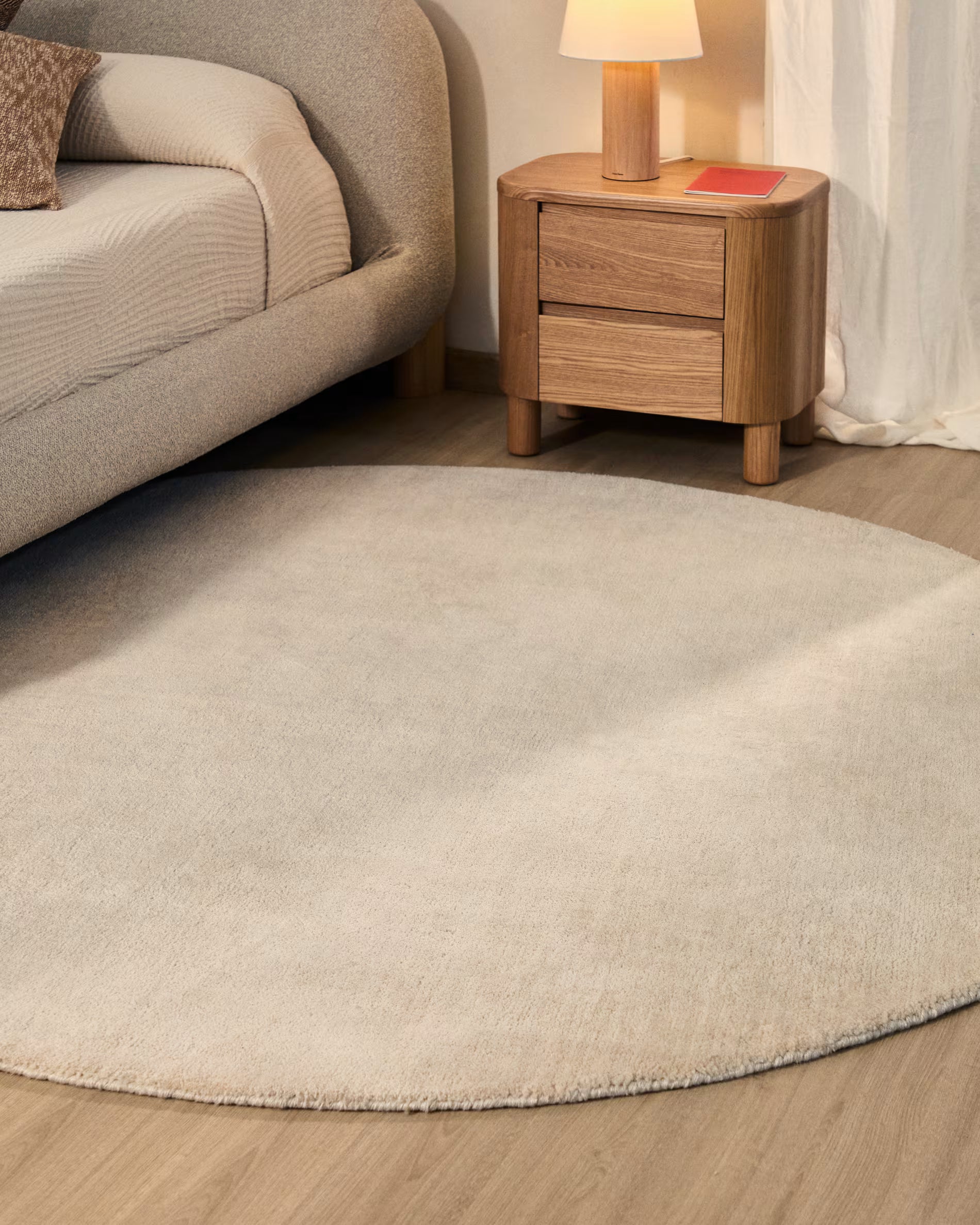 Rundteppich EMPURIES beige
