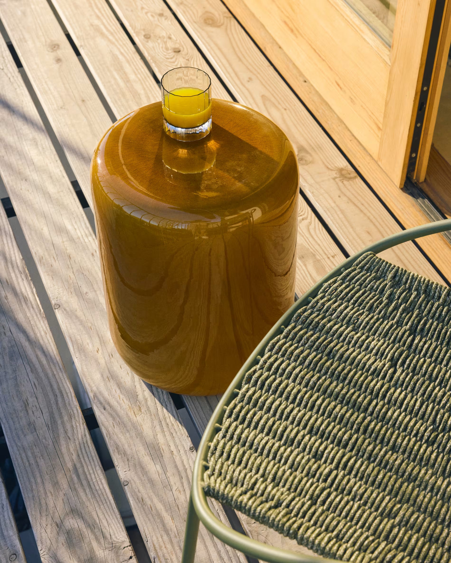 MESQUIDA Side Table Mustard Ceramic
