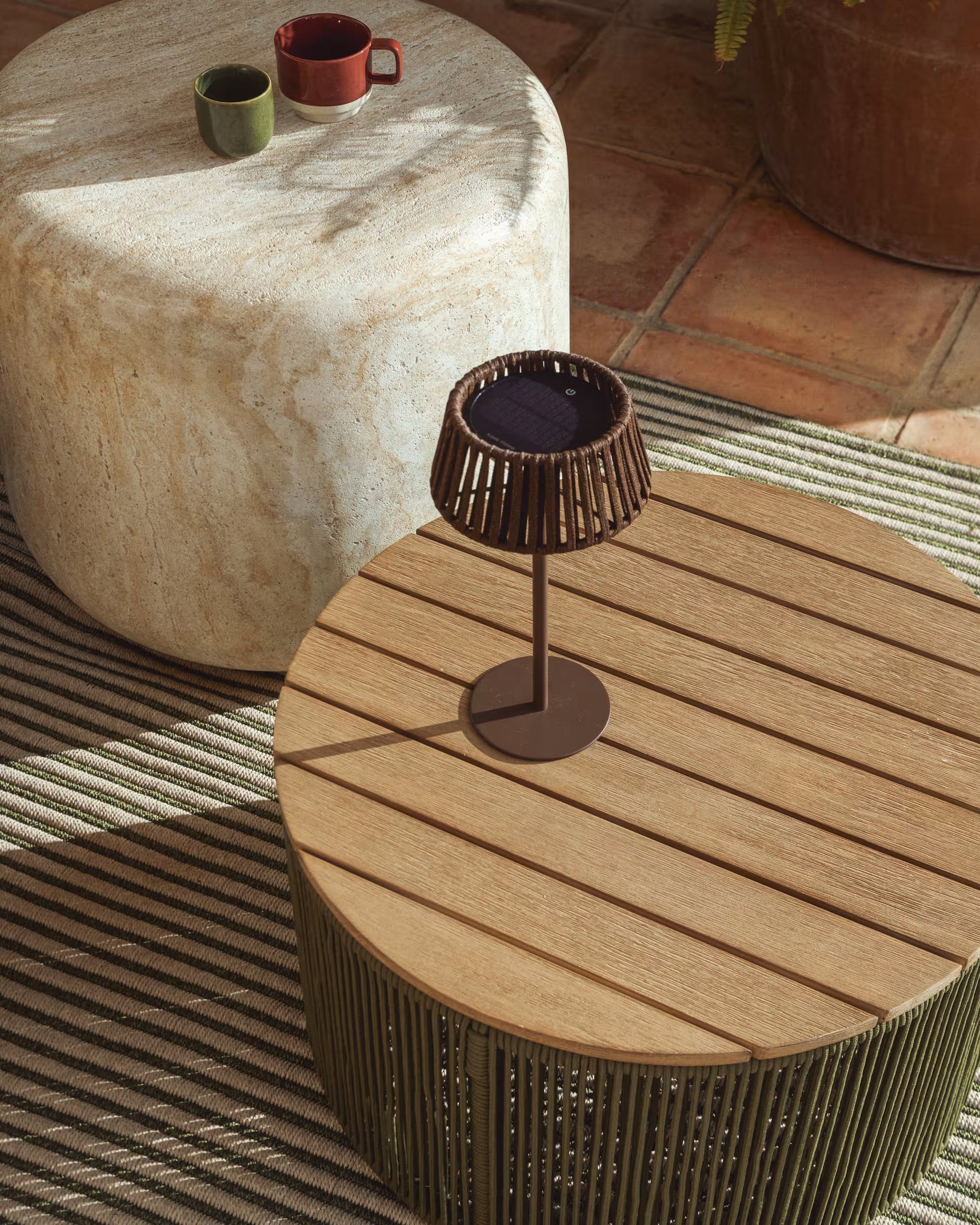 ALDET Brown Solar Garden Lamp