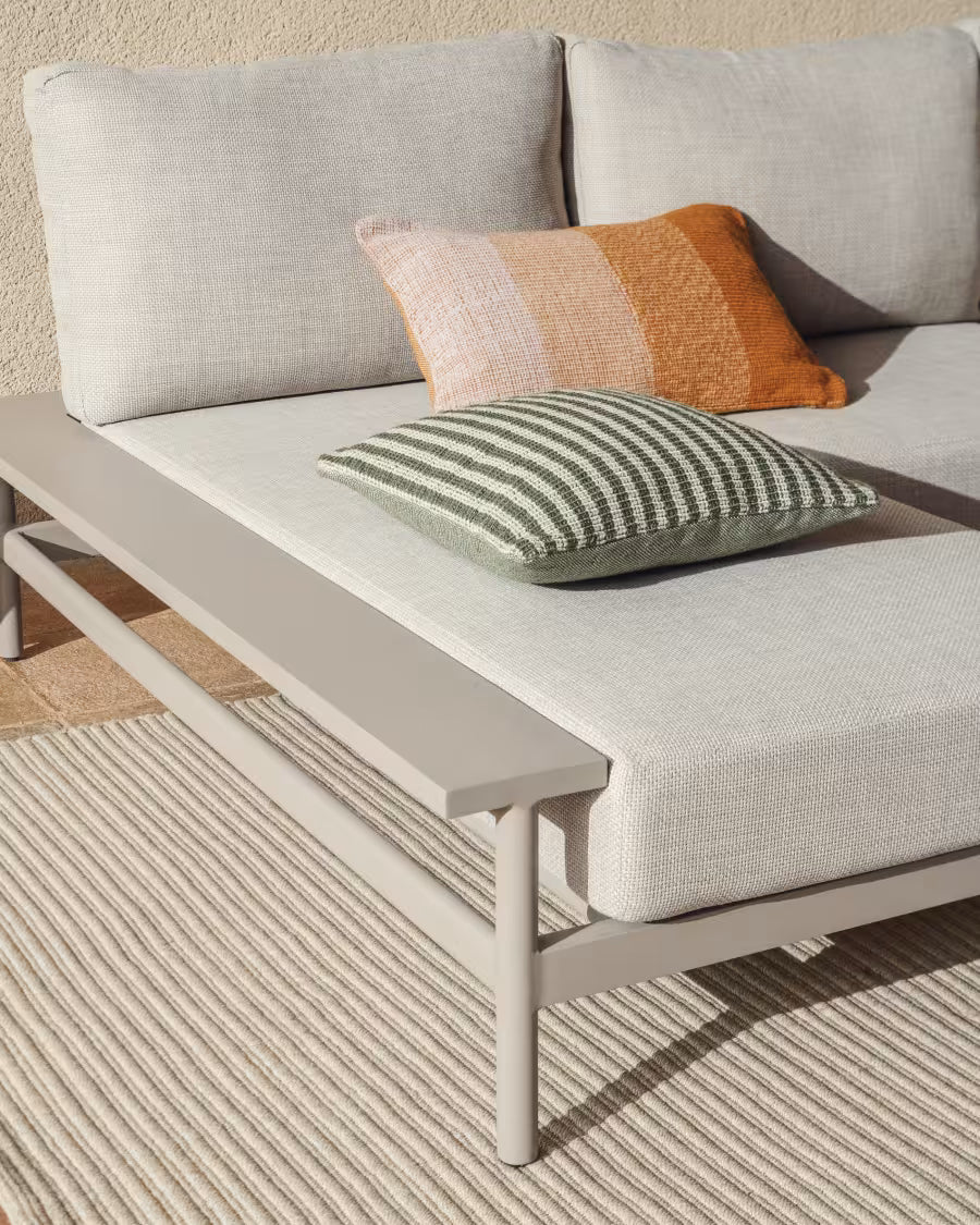 DIROME Cushion Cover White with Green