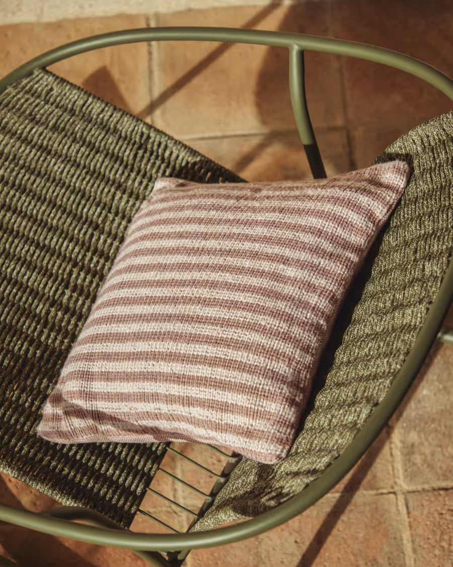 Kissenbezug DIROME weiß mit beige