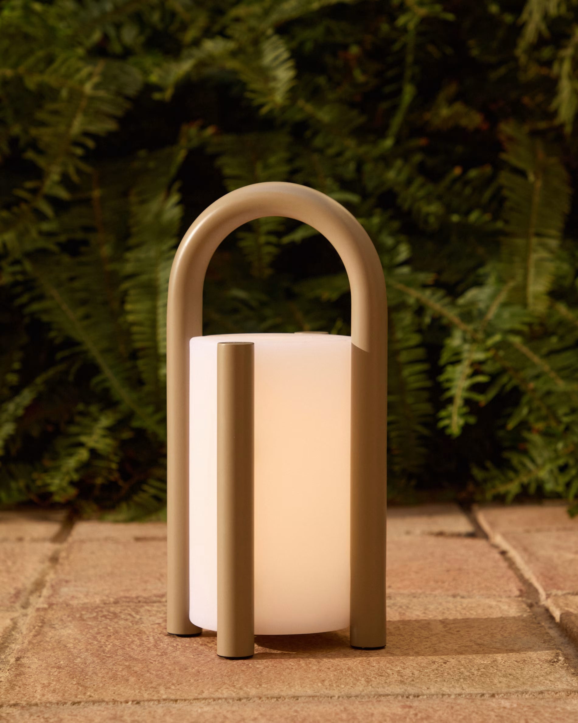 Portable Garden Lamp LEROS taupe